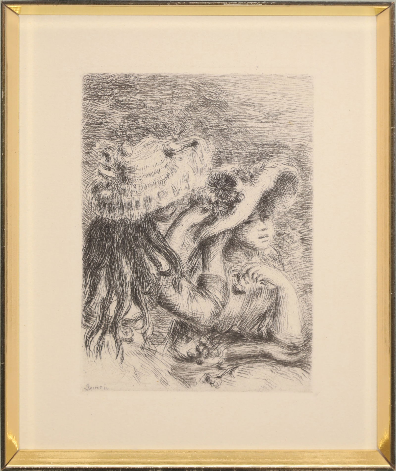 Pierre-Auguste RENOIR (1841 - 1919). "Le Chapeau Épinglé". 1894. (1 of 7)