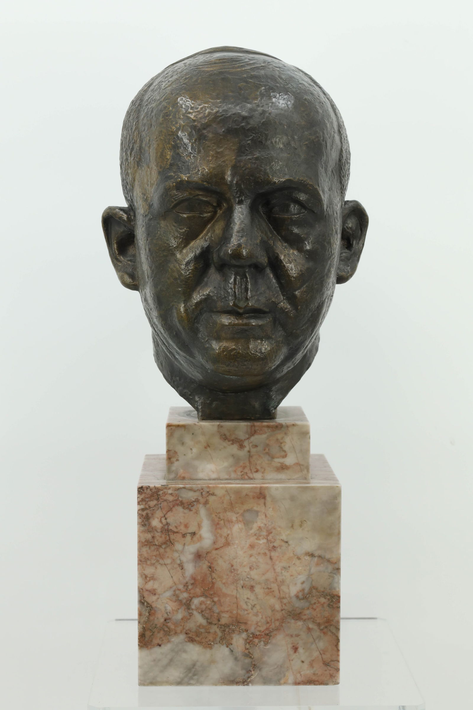 Carl Wilhelm BIERBRAUER (1881 - 1962). Bronze. Portrait bust of Prof. Brass. (1 of 8)
