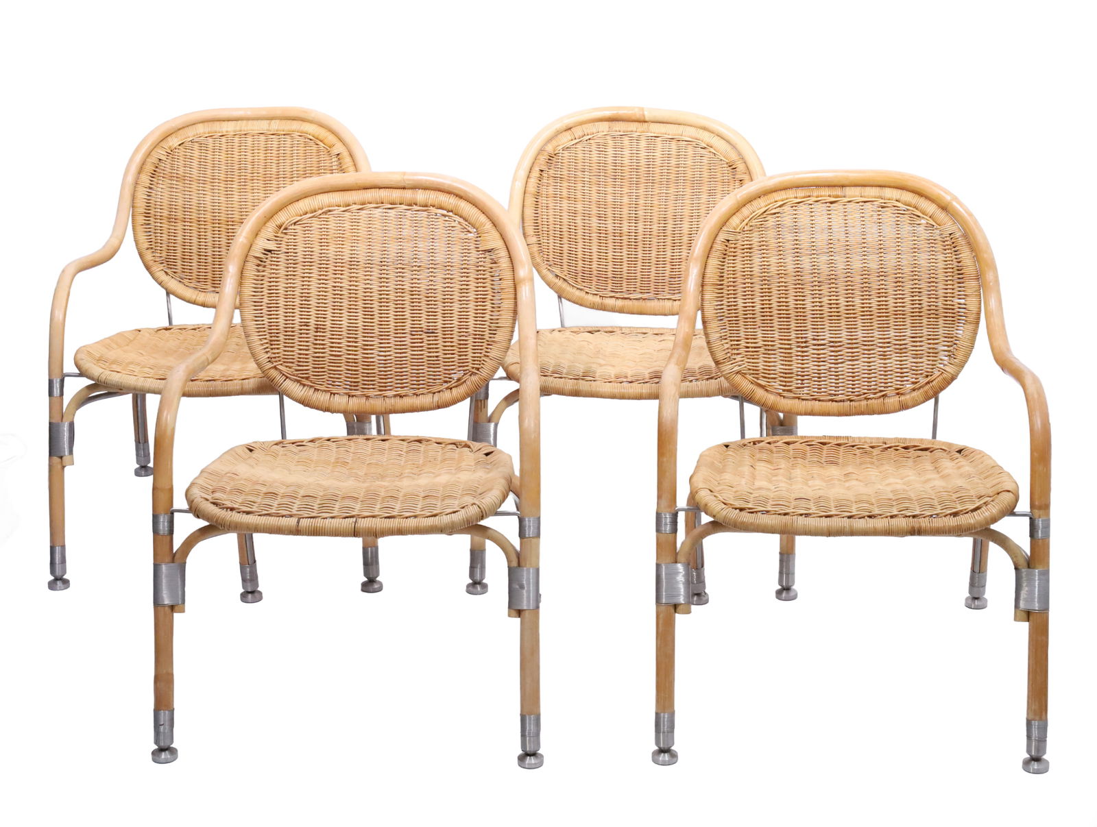 Mats THESELIUS (1956). 4 rattan chairs ‘PS’ for Ikea. Model ‘Näton’. (1 of 13)