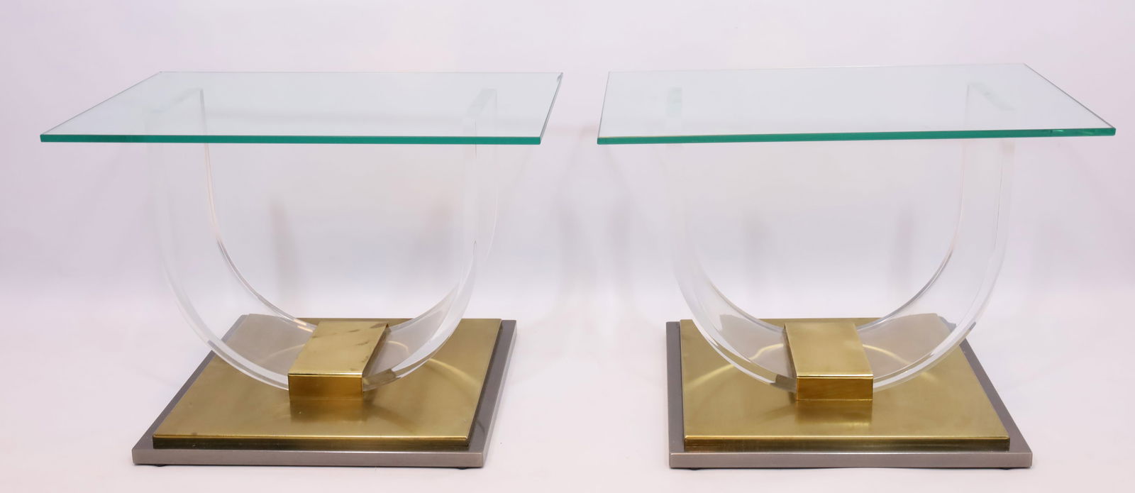 Attributed to Charles HOLLIS JONES (1945). Pair of side tables. Circa 1970. (1 of 13)