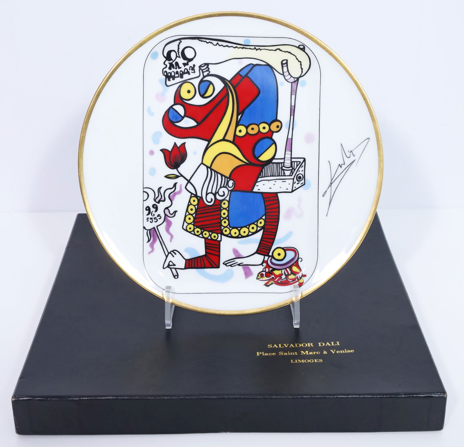 Salvador DALI (1904 - 1989). Artist plate from the ‘Flush Royal & Joker’ series. (1 of 10)