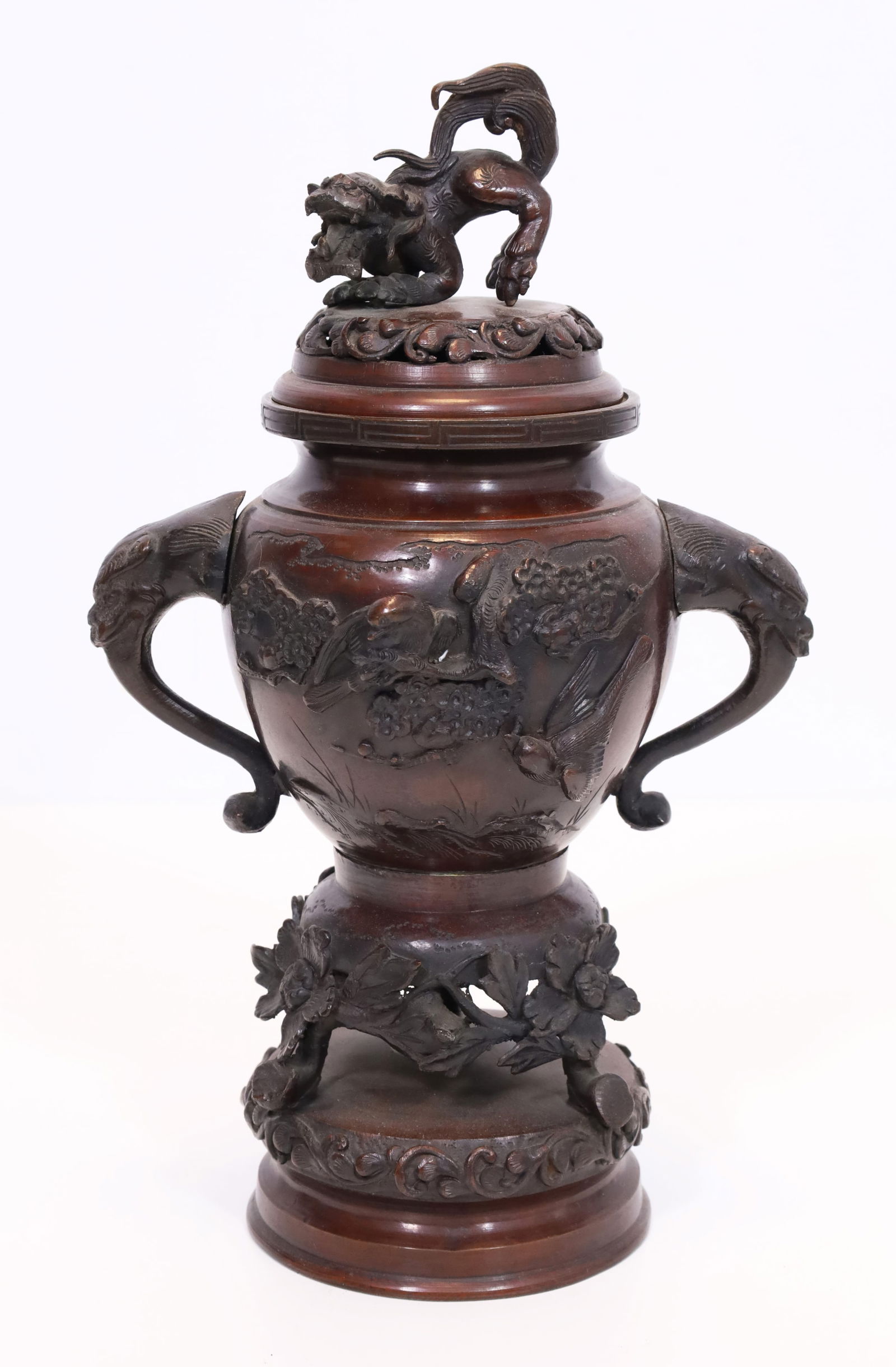 Incense burner. Bronze. Japan. Circa 1880. (1 of 10)