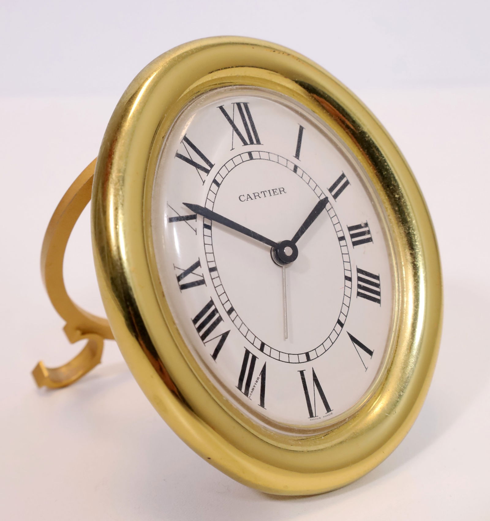 CARTIER ‘Baignoire’ travel alarm clock. Around 1990. (1 of 9)