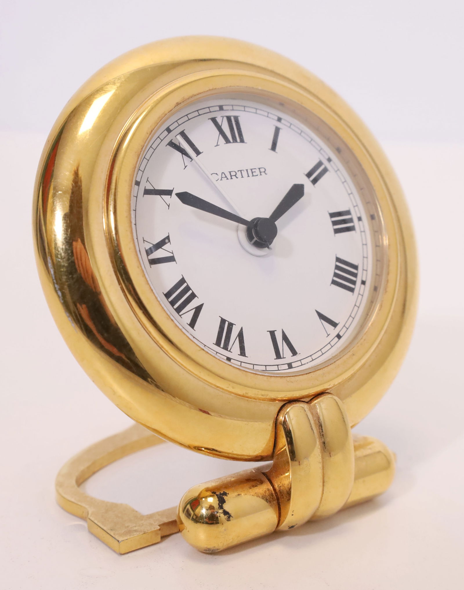 CARTIER ‘Colisée’ travel alarm clock. Table clock. Around 1990. (1 of 10)