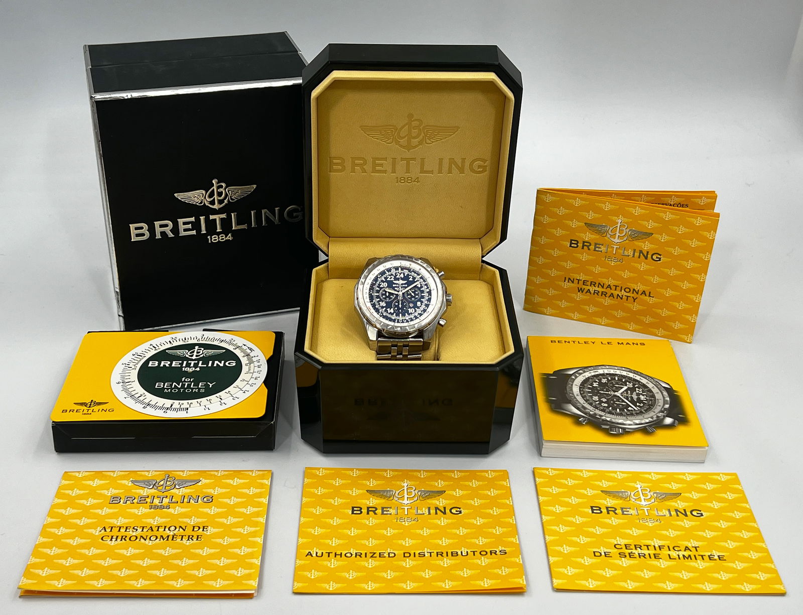 BREITLING. Bentley Le Mans. Chronograph. Limitiert. Herrenarmbanduhr. Schweiz. (1 of 16)