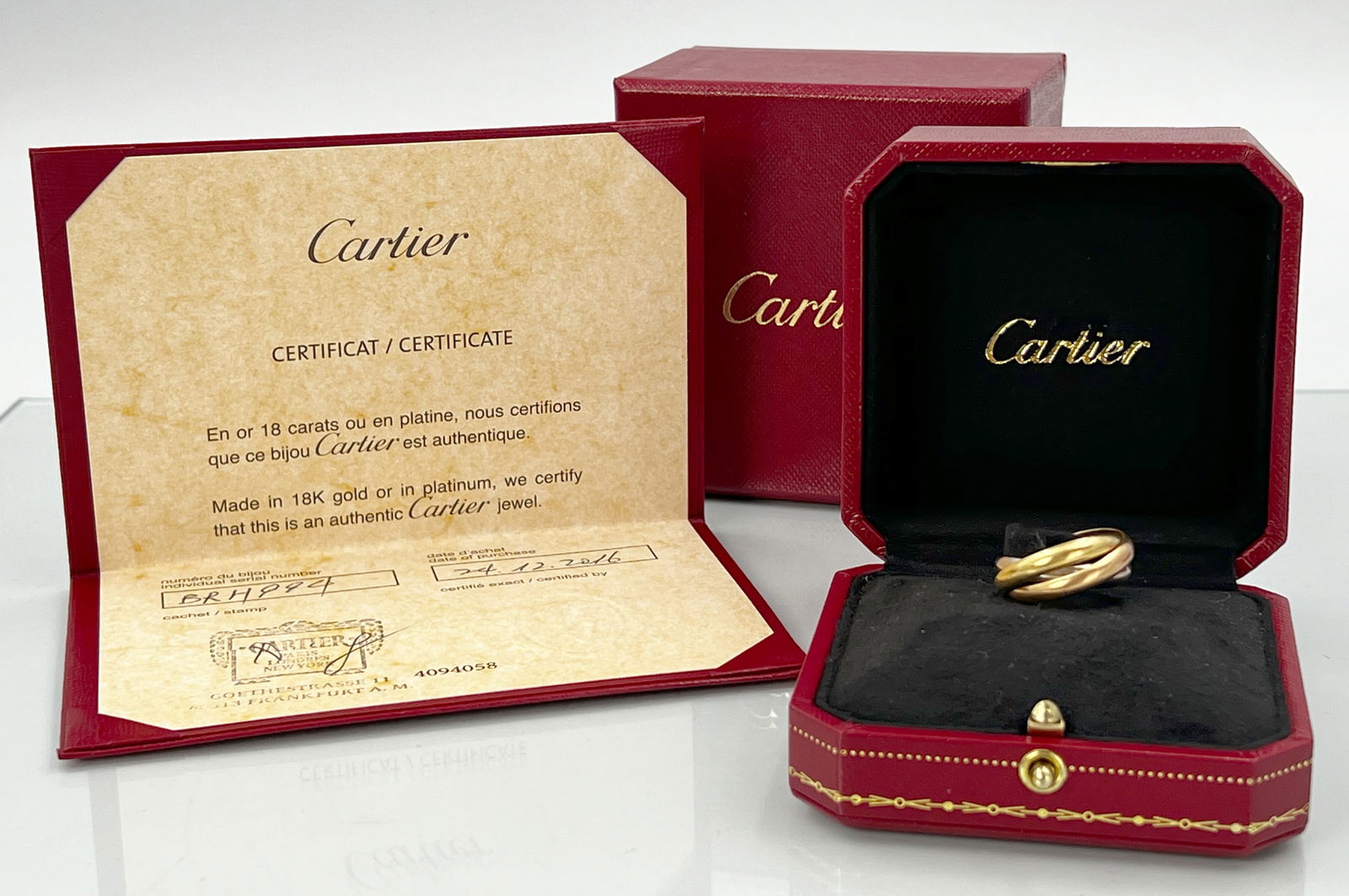CARTIER. Trinity ring. 750 gold. (1 of 13)