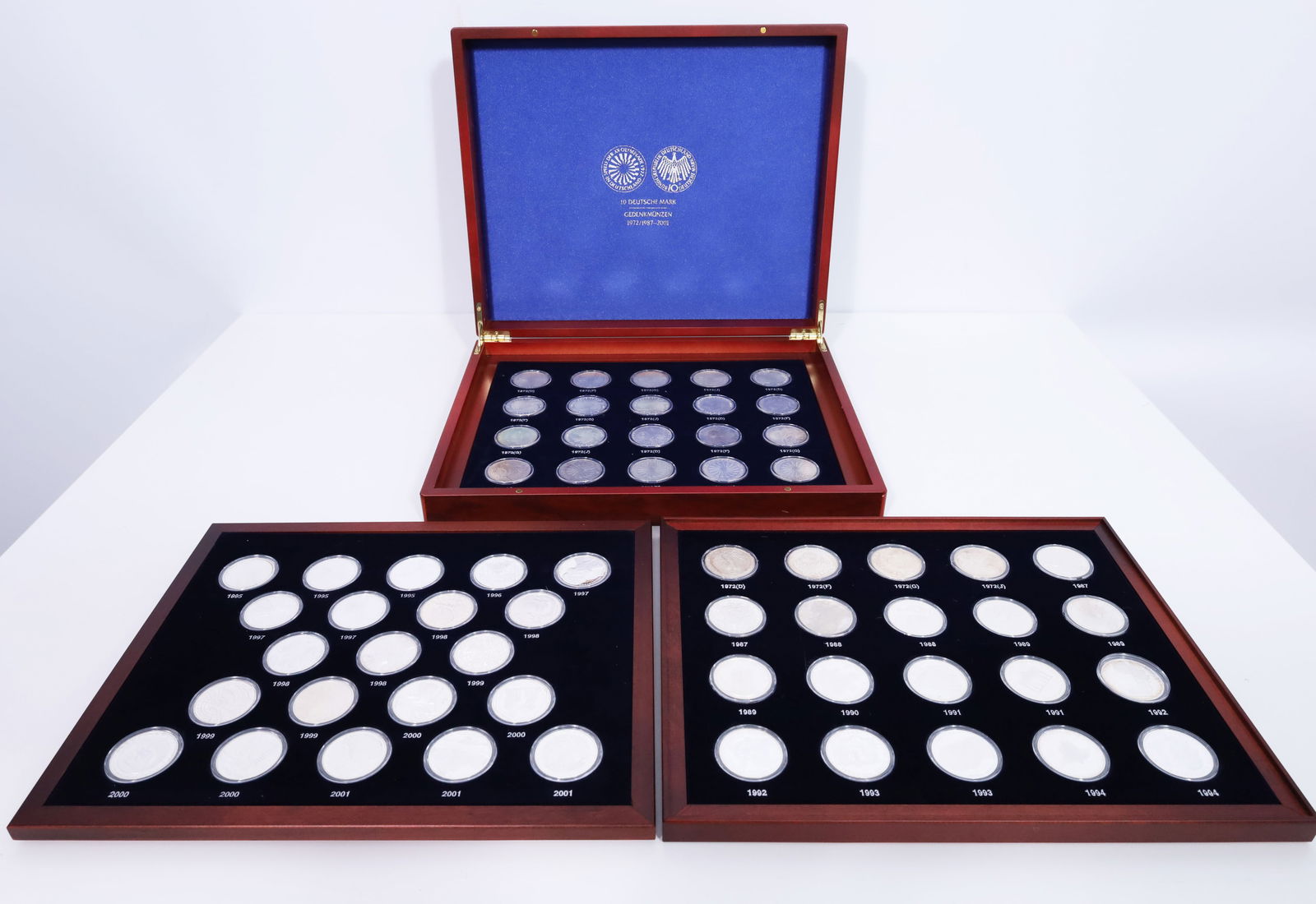 10-DM coin collection. Commemorative coins. 1972, 1987–2001. (1 of 7)