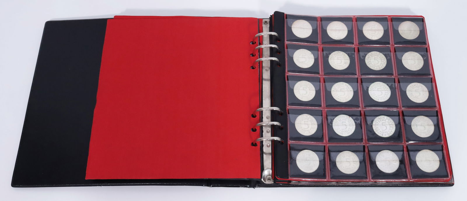 Collection of 76 5-DM silver coins. Federal Republic of Germany. 1950s–1970s. (1 of 2)