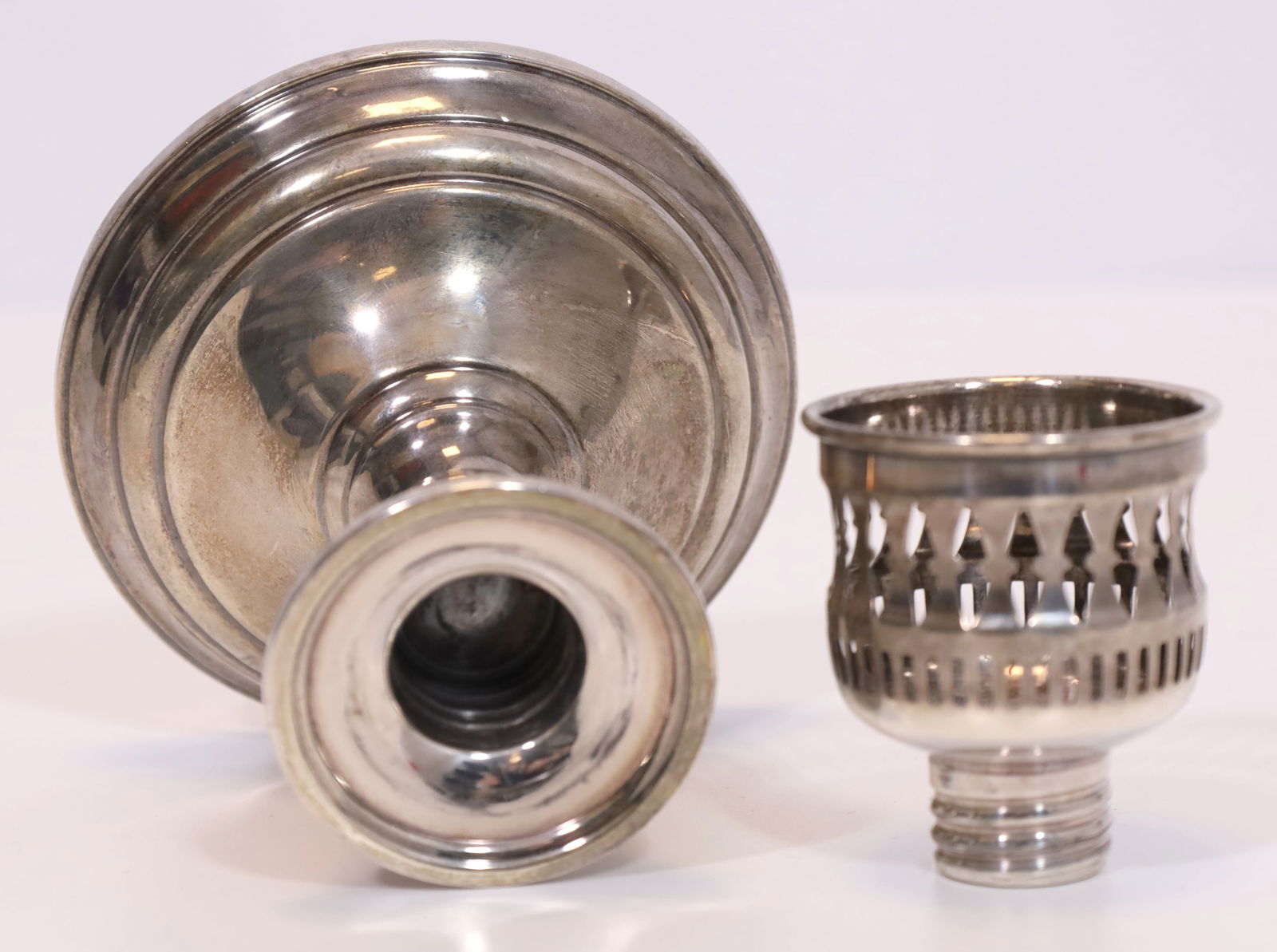 Candlestick. 925 silver. - 4