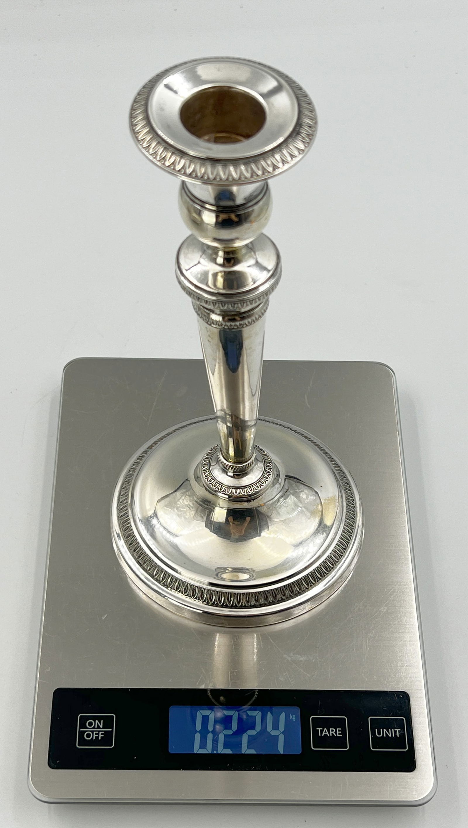 Candlestick. 800 silver. - 9