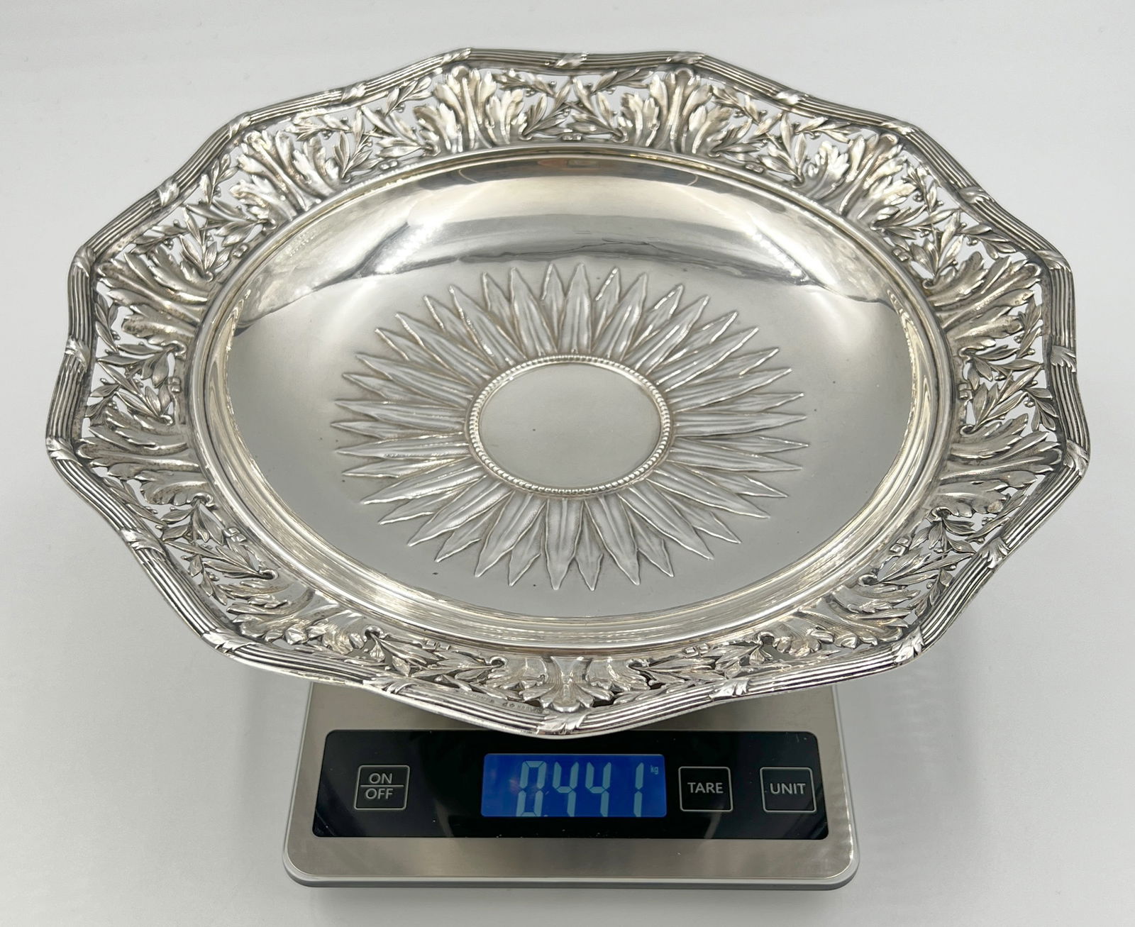 Centrepiece. 800 silver. - 11