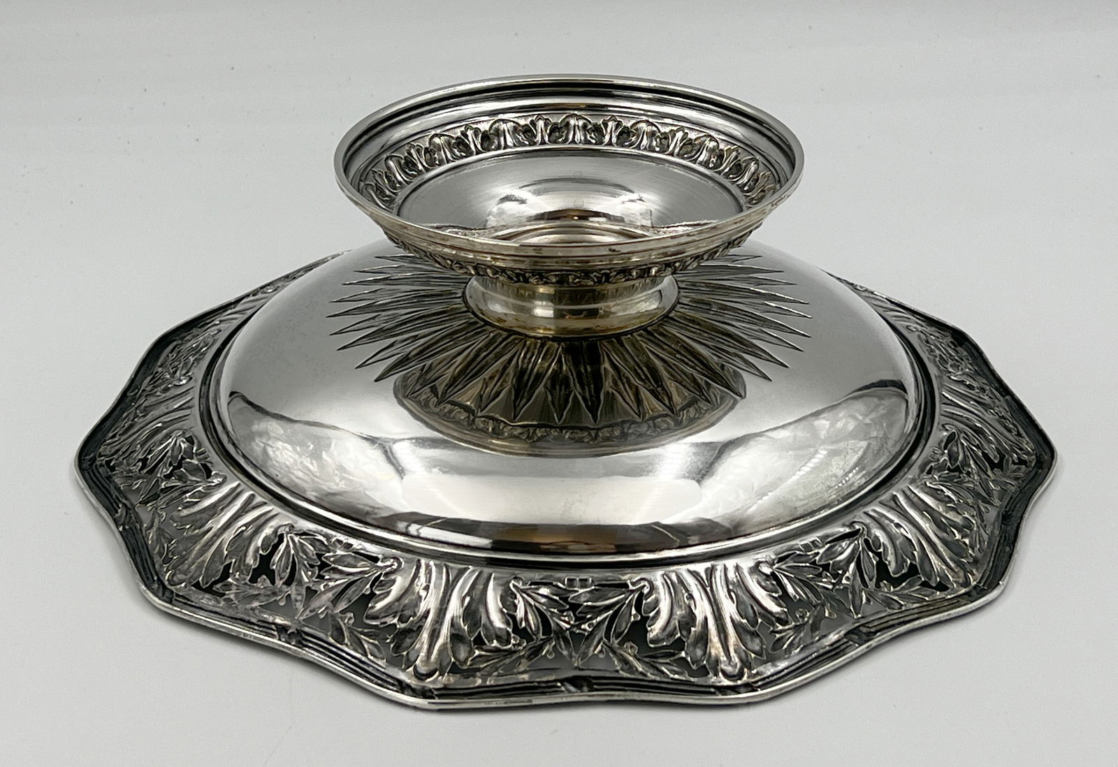 Centrepiece. 800 silver. - 6