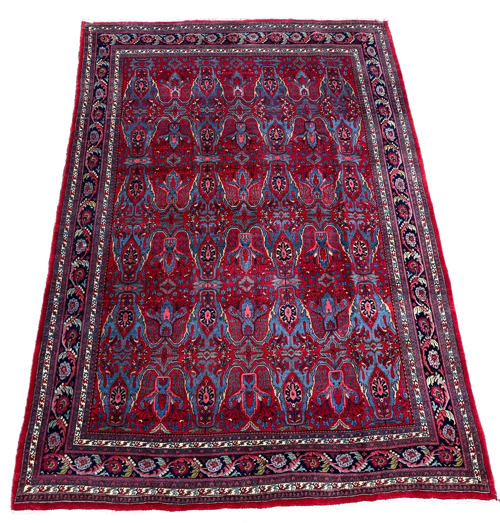 Bidjar. Fine Kurdish work. Approx. 396 cm x 285 cm. Circa 1920. (1 of 11)