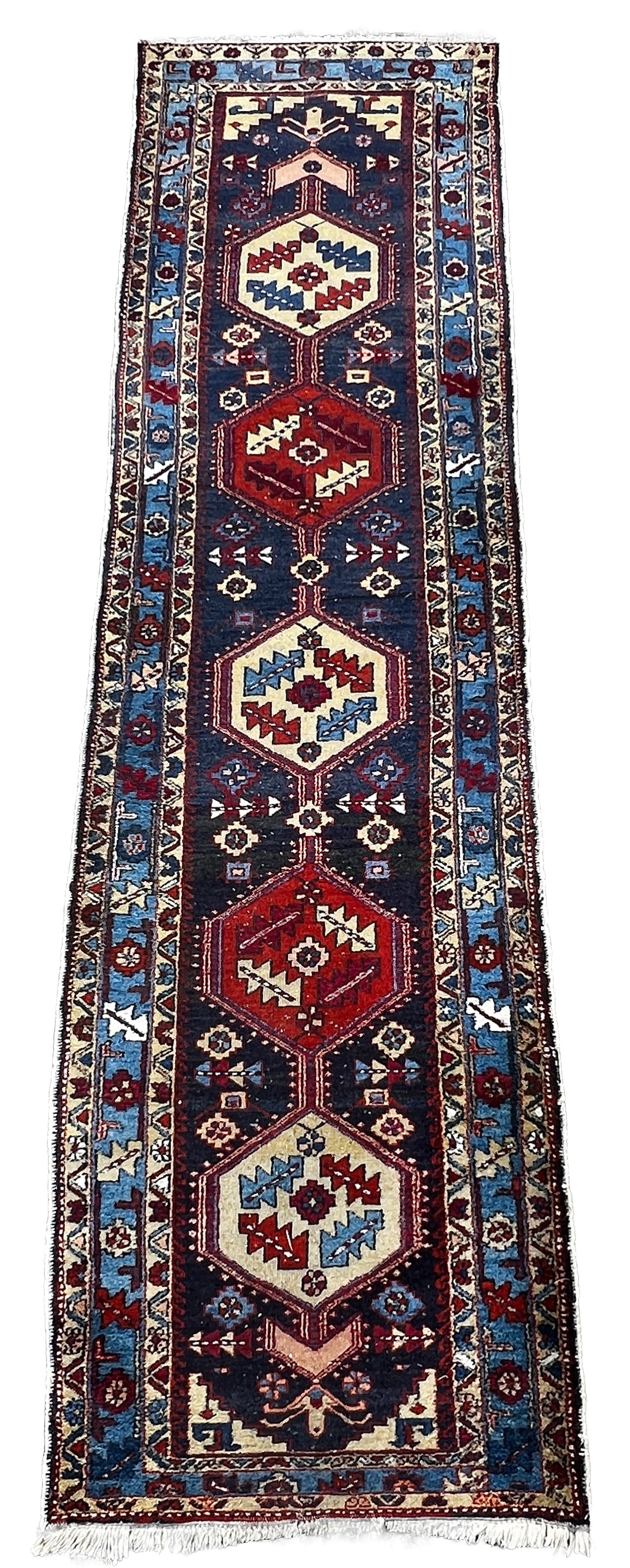Runner. Northwest Persia. Approx. 413 cm x 110 cm. Circa 1930. (1 of 9)