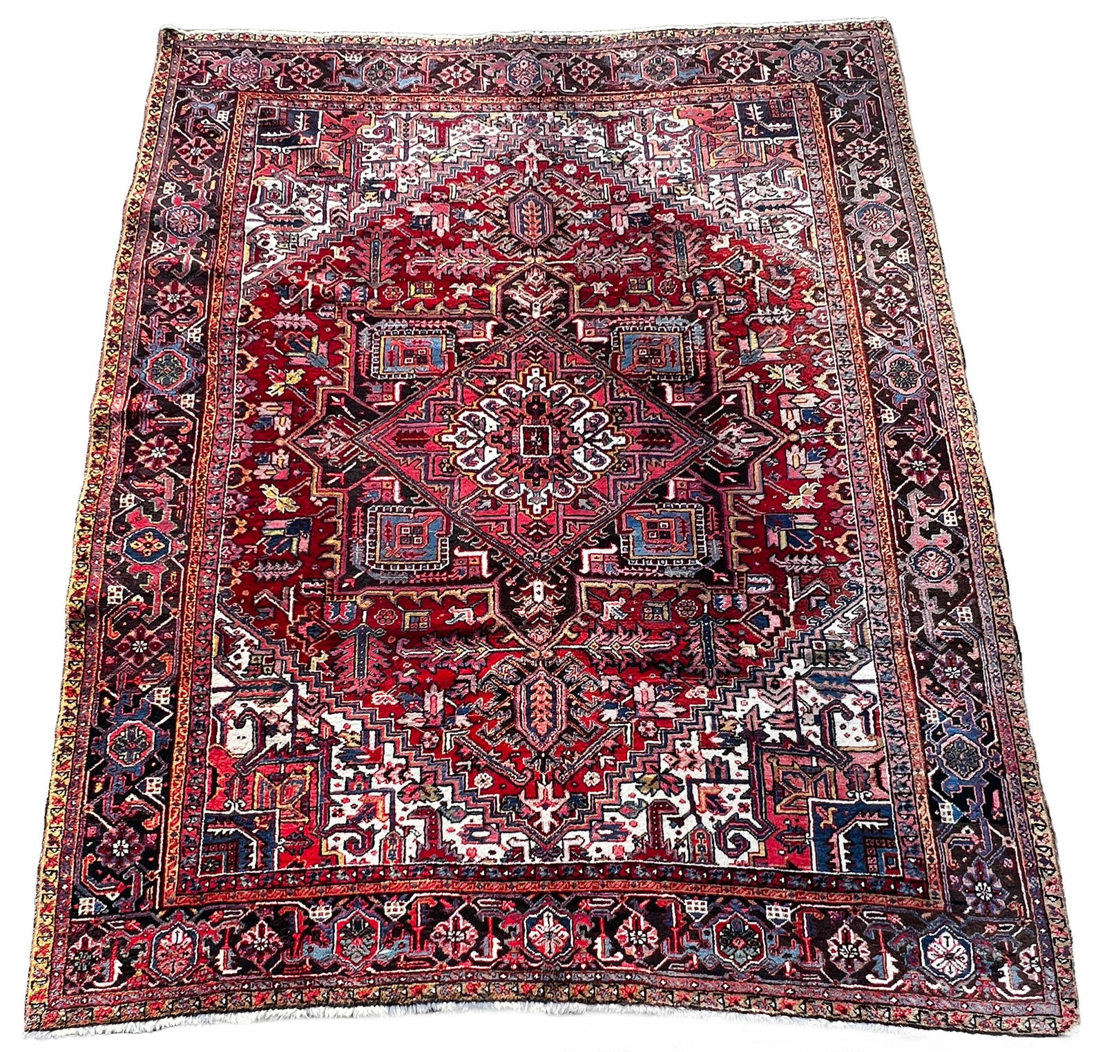 Heriz. Approx. 364 cm x 293 cm. Circa 1950. (1 of 16)