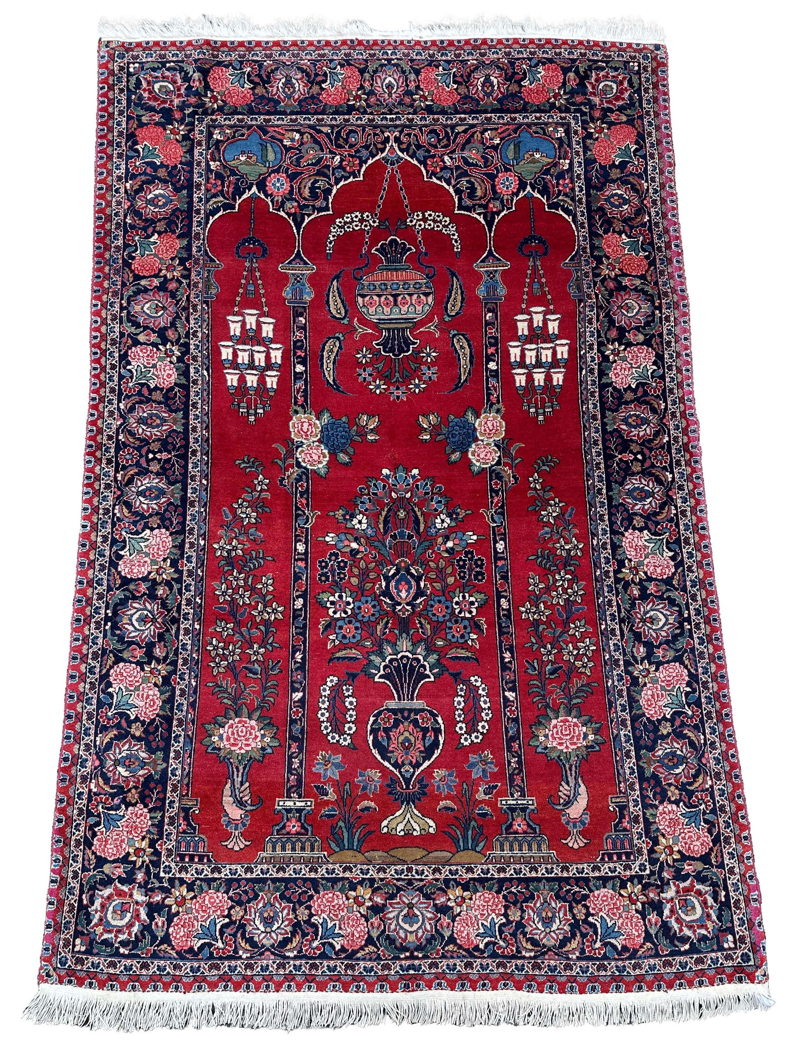 Keshan. Fine. Approx. 200 cm x 127 cm. Circa 1940. (1 of 9)