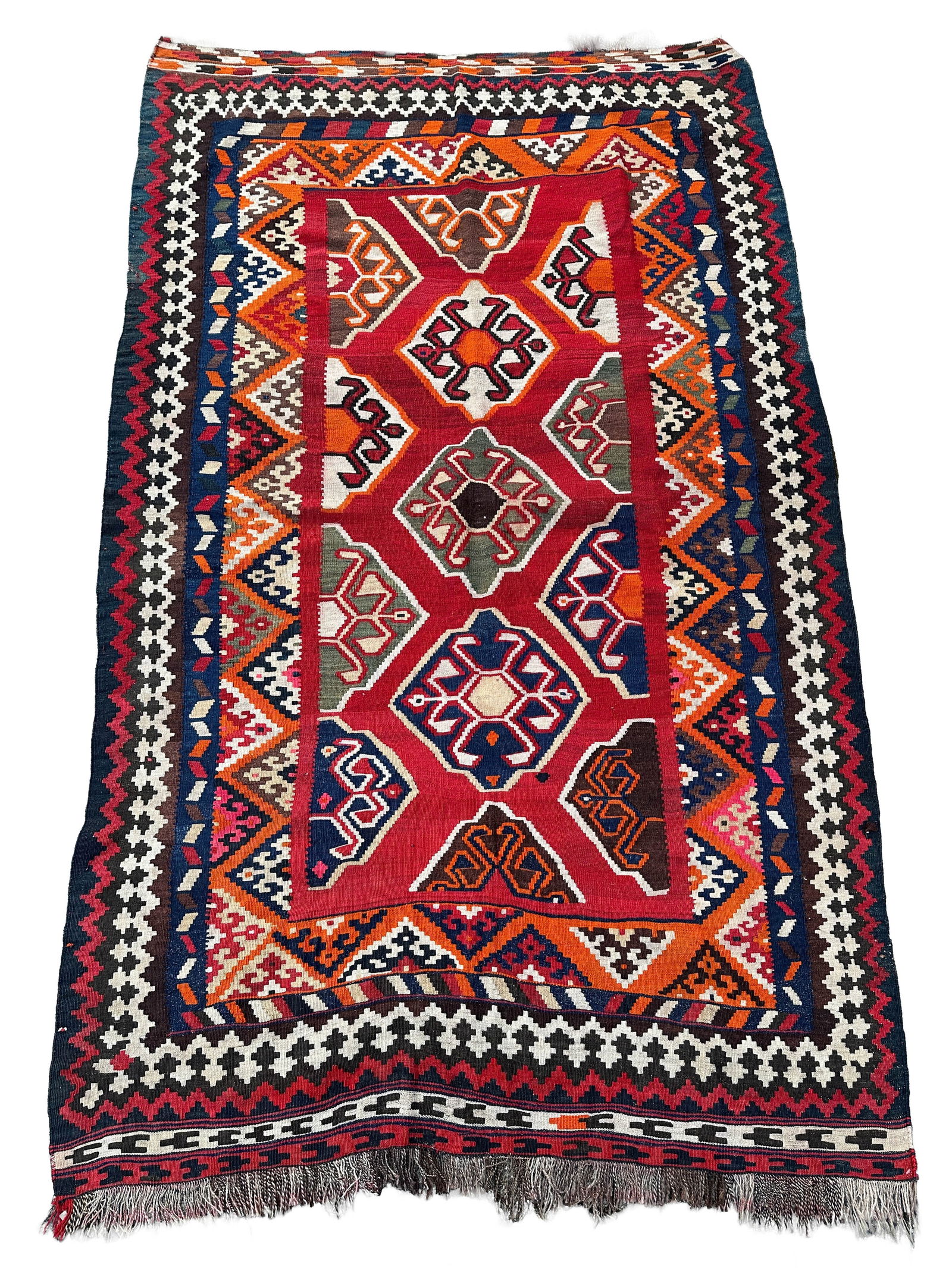 Gashgai Kelim. Circa 265 cm x 155 cm. Um 1930. (1 of 9)