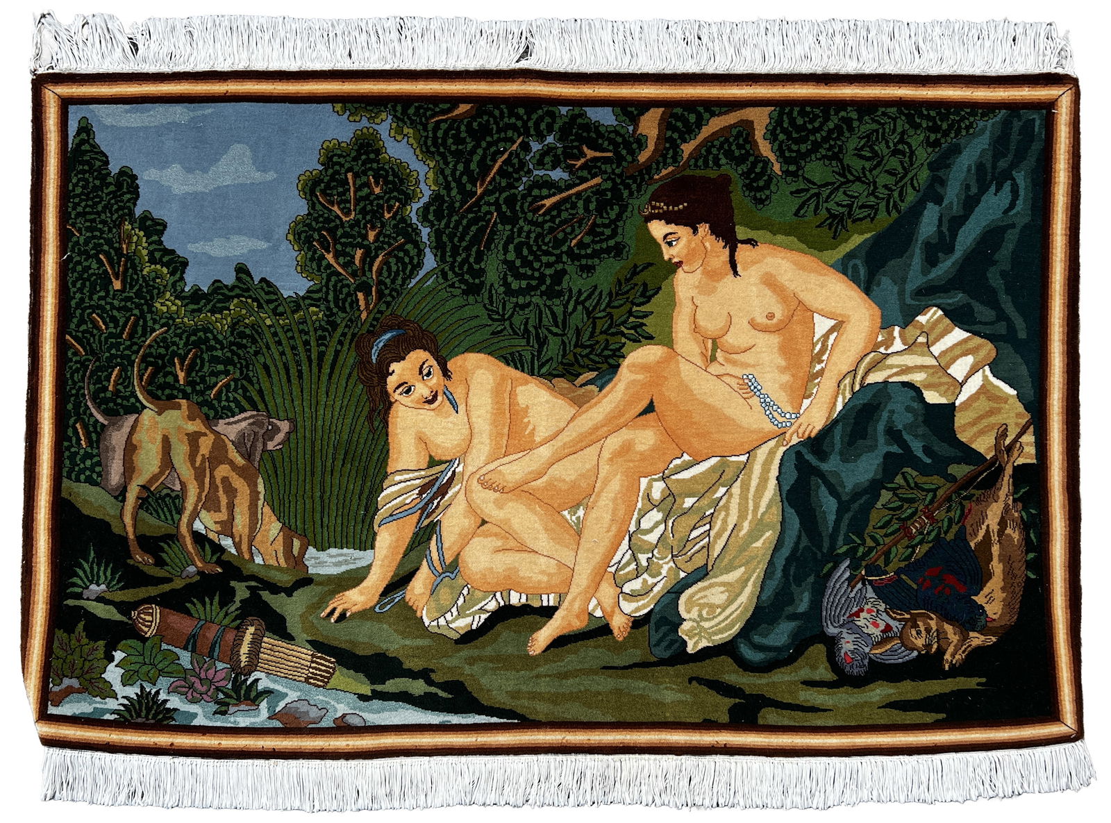 Tabriz. Fine. Tapestry. Approx. 96 cm x 142 cm. Circa 1990. (1 of 10)