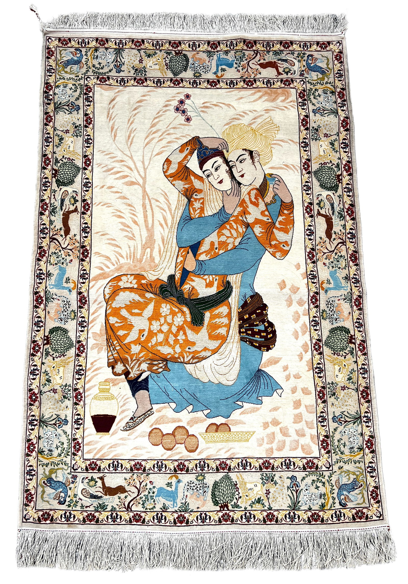 Isfahan. Tapestry. Approx. 160 cm x 105 cm. Circa 1980. (1 of 10)