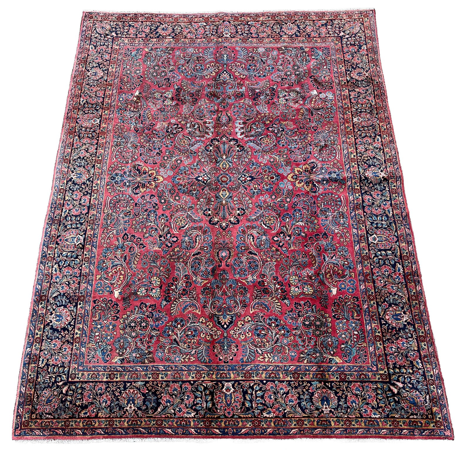 US reimport Sarough. Approx. 350 cm x 271 cm. Circa 1900. (1 of 7)