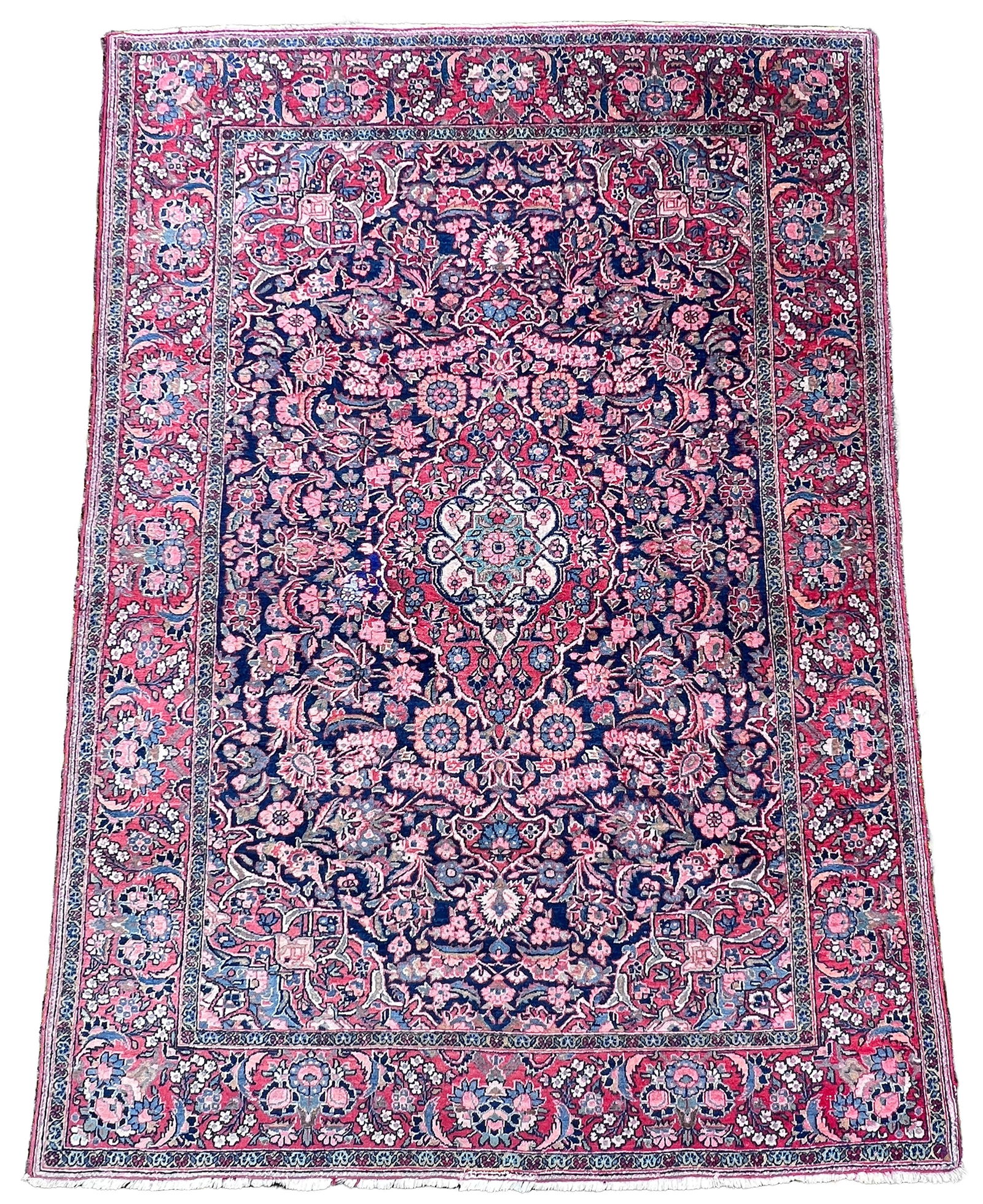 Keshan. Fine. Approx. 200 cm x 137 cm. Circa 1920. (1 of 9)