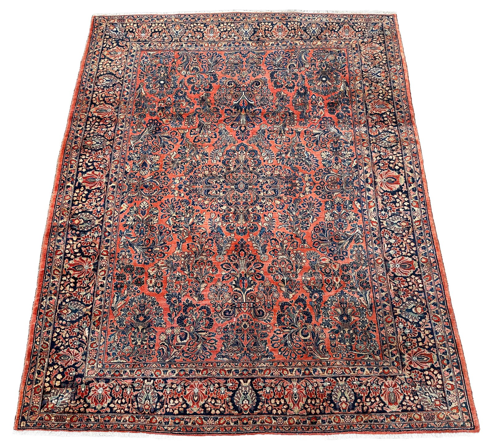 US reimport Sarough. Approx. 348 cm x 272 cm. Circa 1900. (1 of 7)