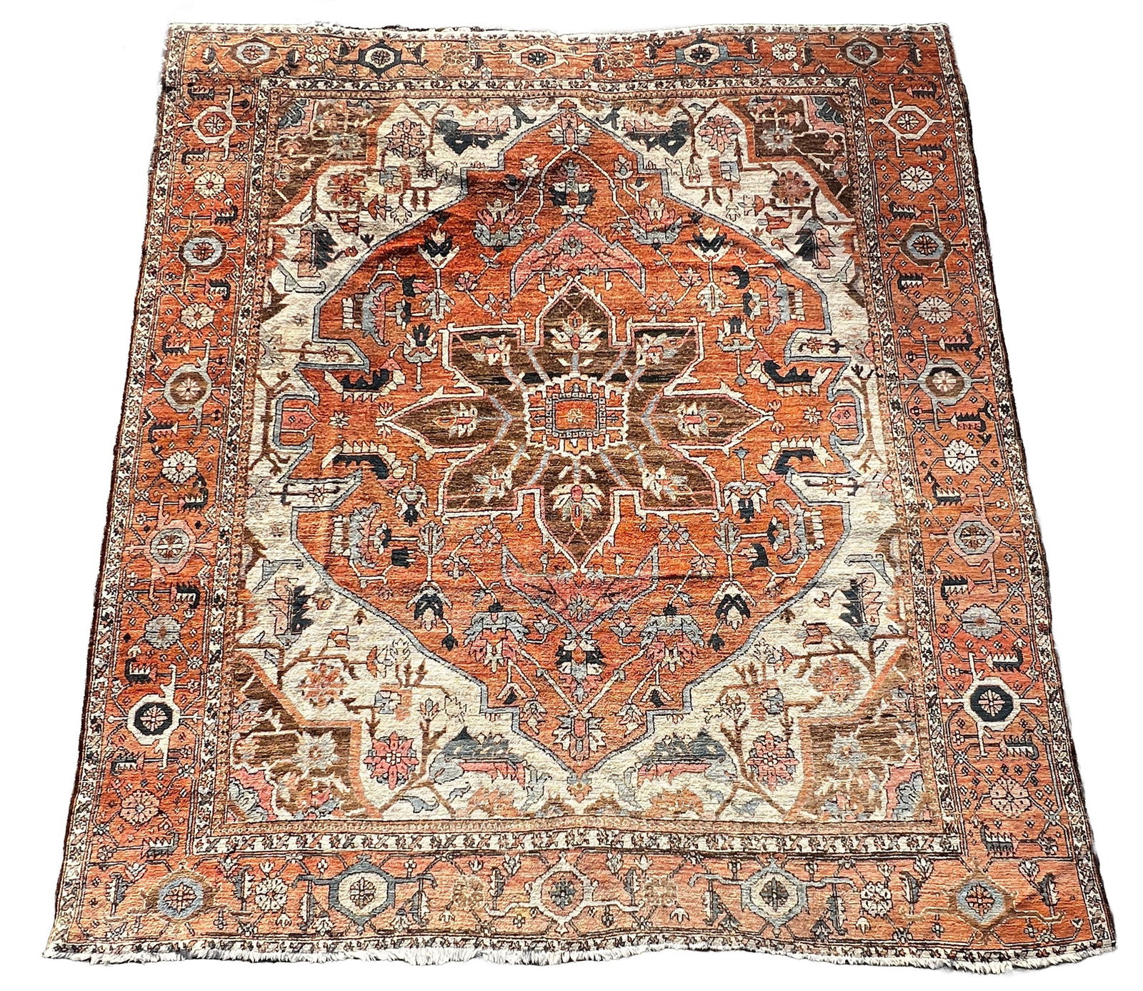 Heriz. Approx. 360 cm x 322 cm. Circa 1900. (1 of 11)