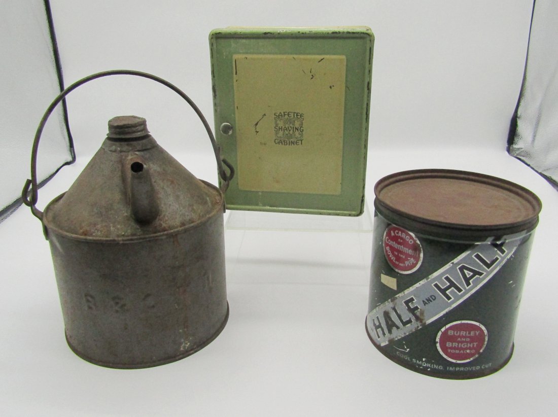 3 piece advertising lot of advertising items B&O RR, half & half tobacco (1 of 3)