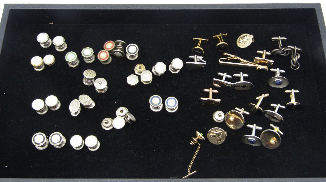 collection of cufflinks and Men's jewelry (1 of 3)
