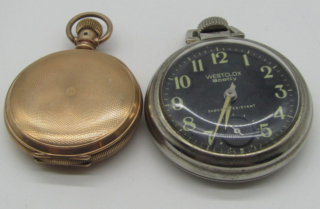 lot of 2 pocket watches Westclox and New York standard (1 of 4)