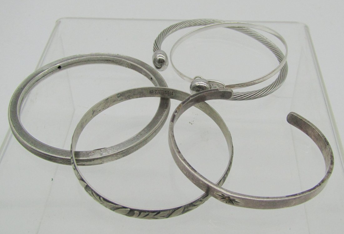 estate lot of sterling bracelets (1 of 3)