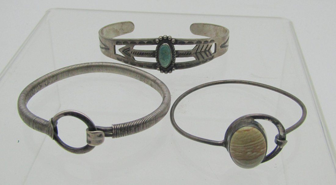 estate lot of sterling bracelets (1 of 3)