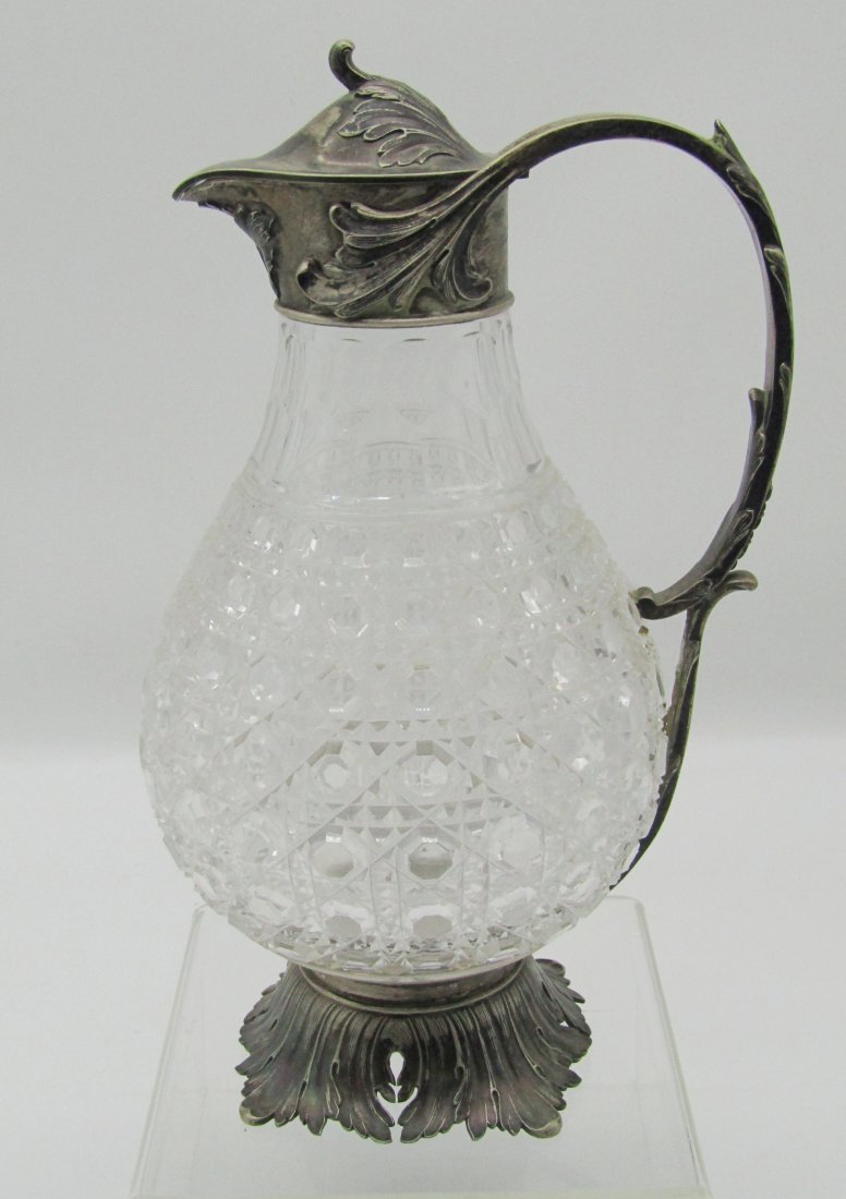 Russian silver and cut crystal claret jug (1 of 5)