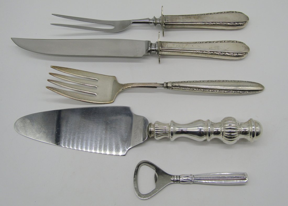 5 sterling handle serving pieces (1 of 3)