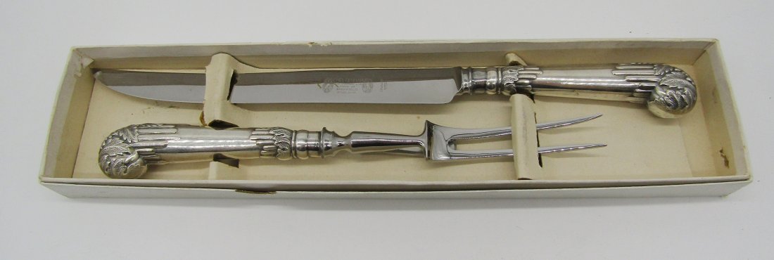 Sheffield silverplate carving set (1 of 3)