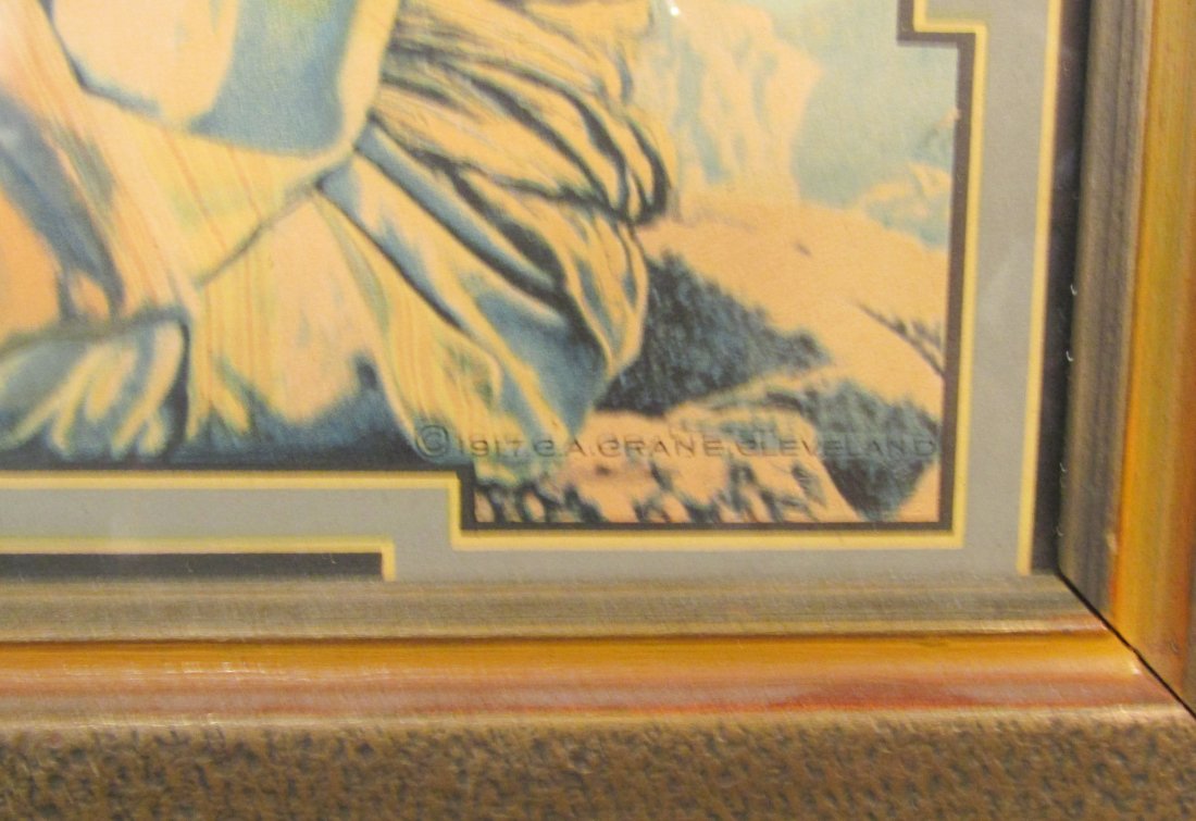 1917 Maxfield Parrish "The Rubiyat" Lithograph print in frame (1 of 5)