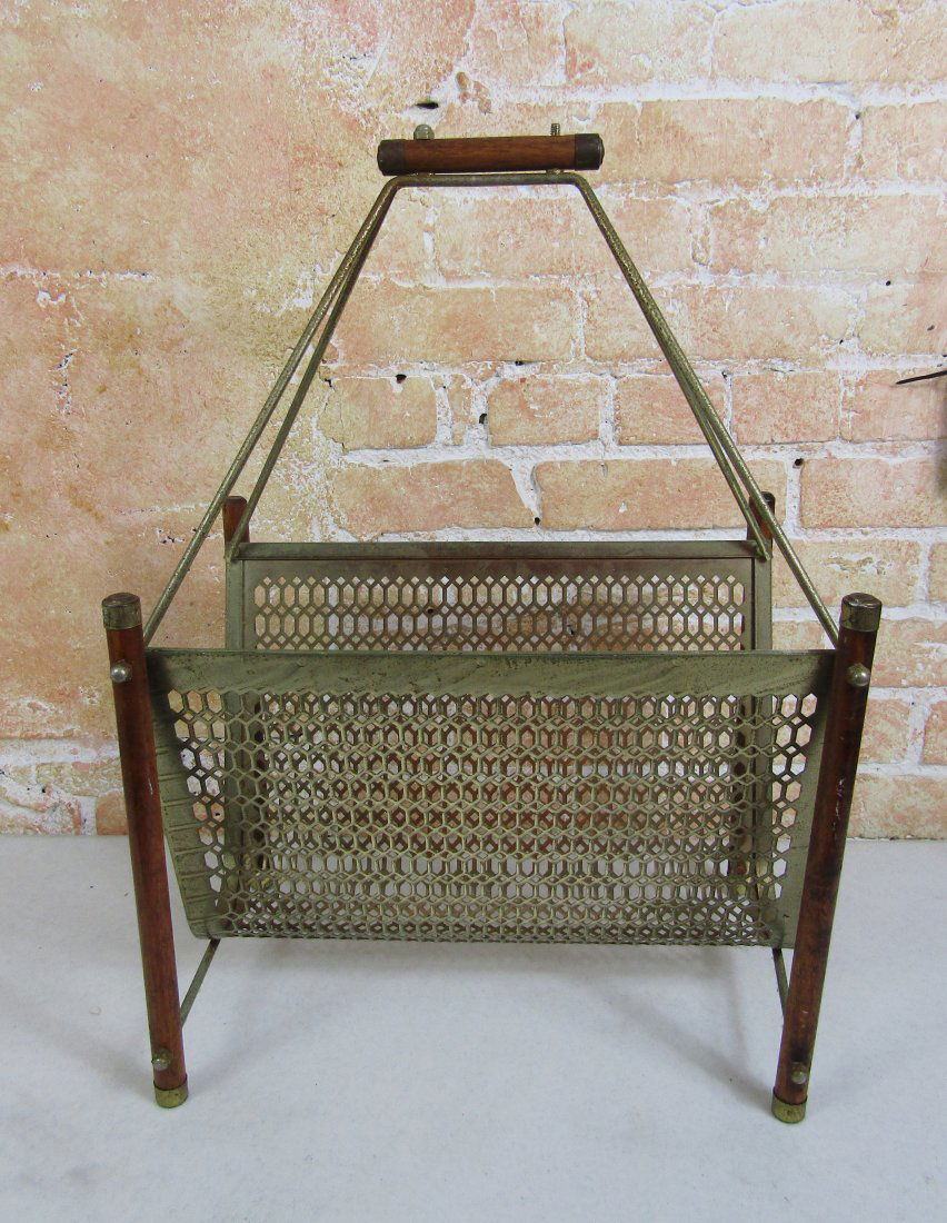 Mid Century, MCM magazine rack (1 of 2)