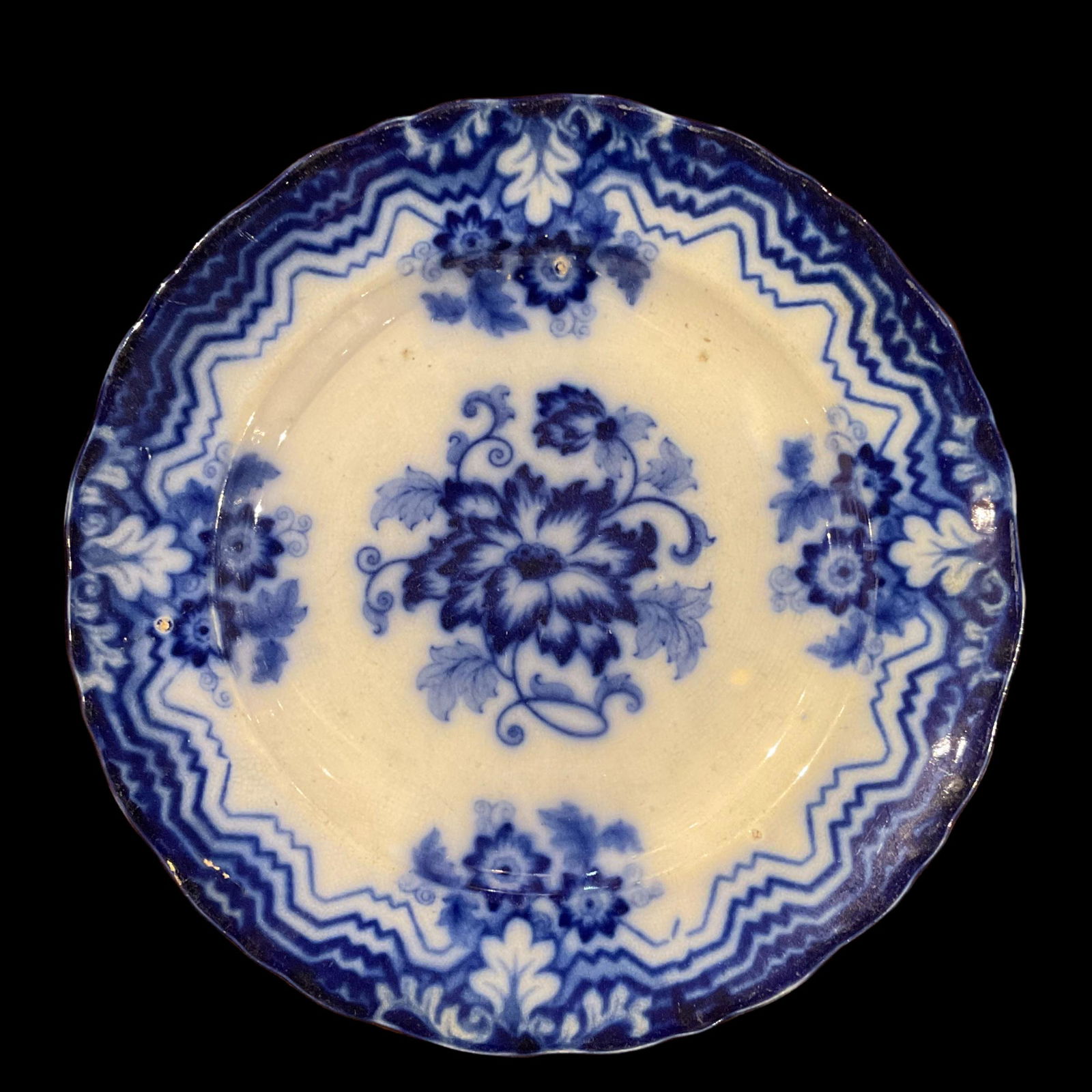 English Flow Blue Plate (1 of 2)