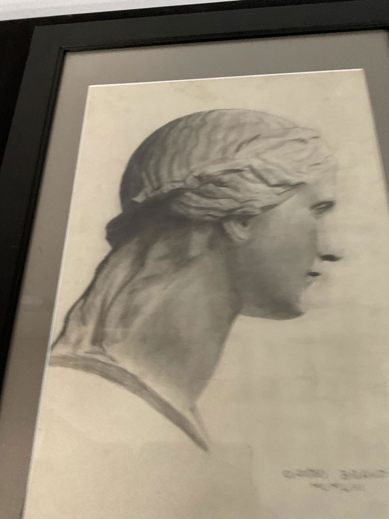 Claudio Bravo (Chile, 1936-2011) Flore XII Pencil on Paper 1953 Signed (1 of 8)