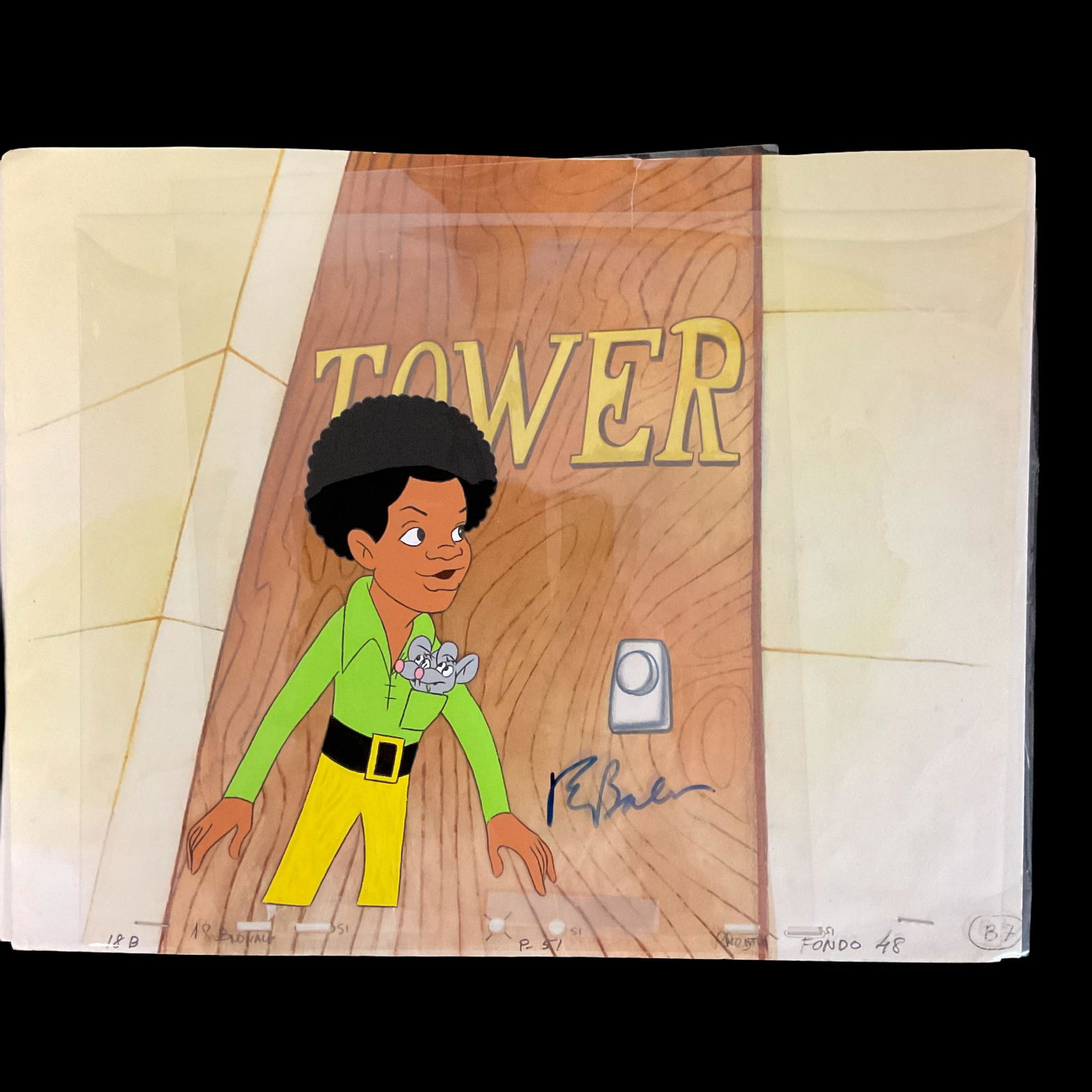 Animation Cel Michael Jackson "Tower" cartoon The Jackson Five (1 of 7)
