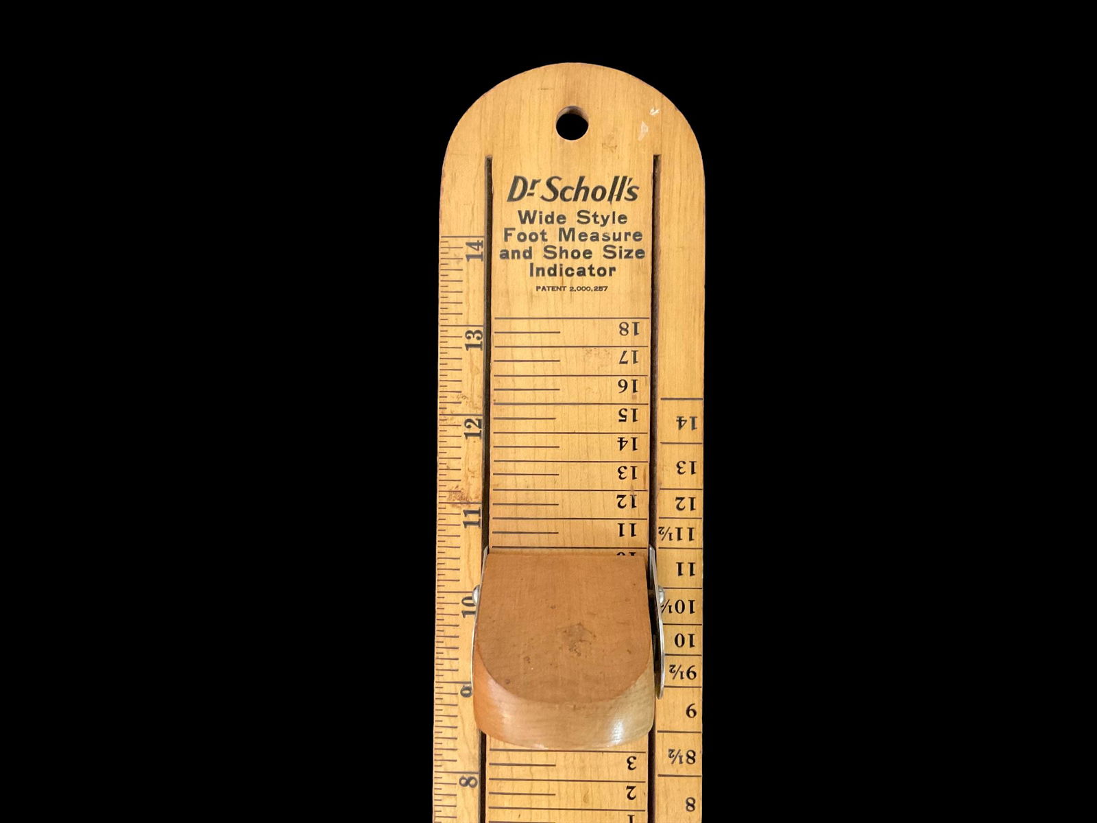 1935 Dr Scholl's Wide Style Foot Measure and Shoe Size Indicator (1 of 6)