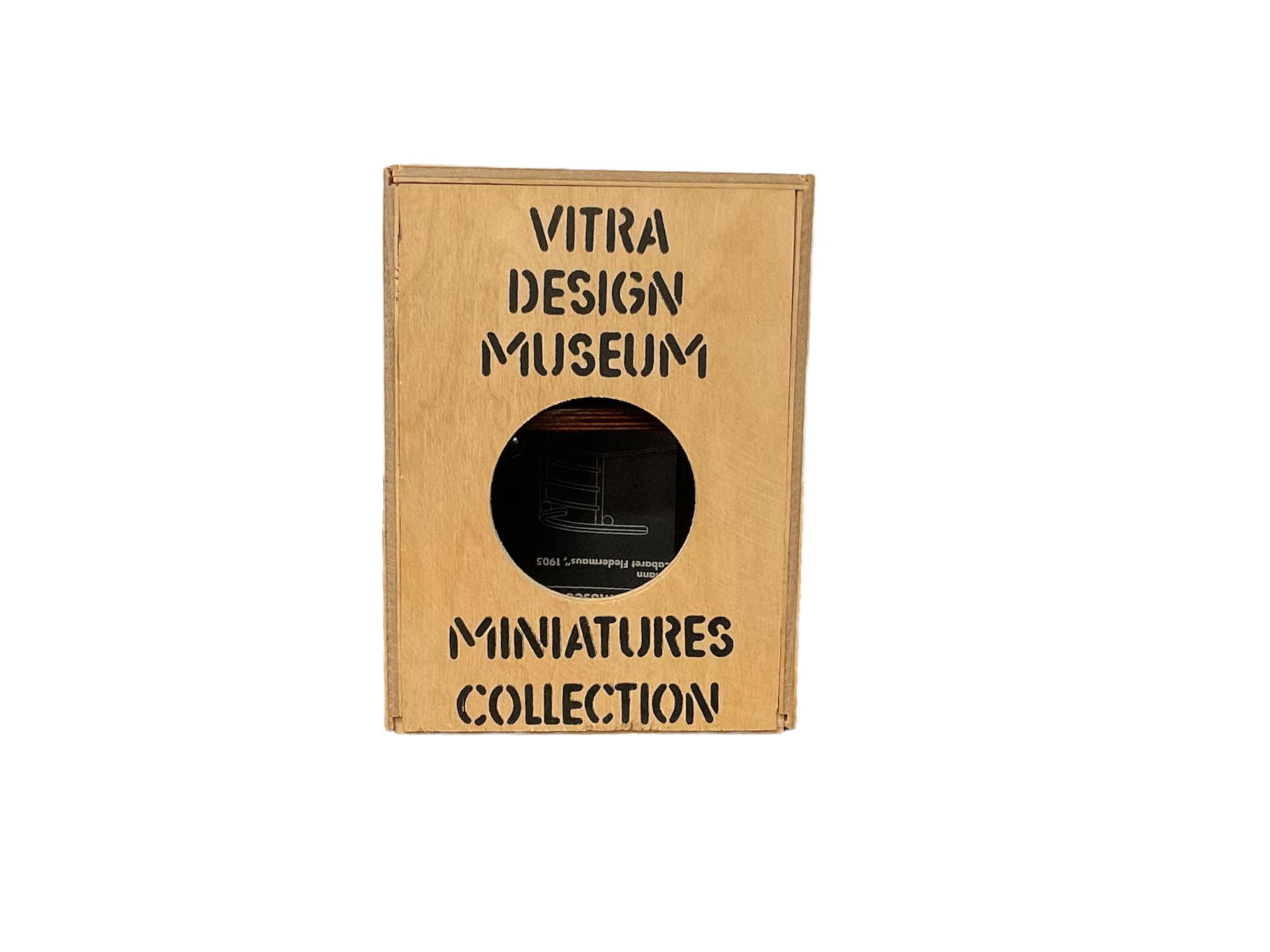 Vitra Design Miniature Collection #728 Cabaret Fiedermaus Josef Hoffman: Vitra Design Miniature Collection #728 Cabaret Fiedermaus Josef Hoffman with box Made in Poland Measures 4 3/4" x 3 1/4" x 3" Condition very good