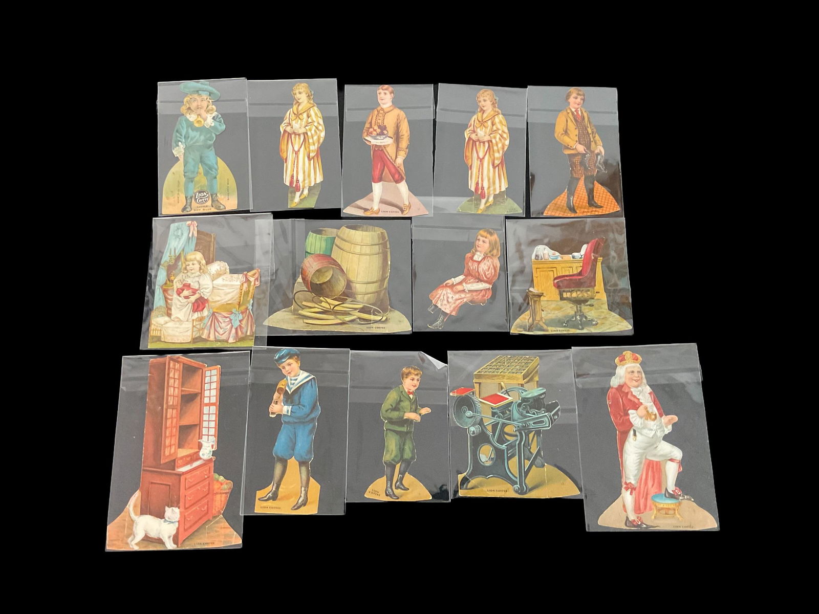 Lion Coffee Company Victorian Cut Outs circa 1890s (1 of 8)