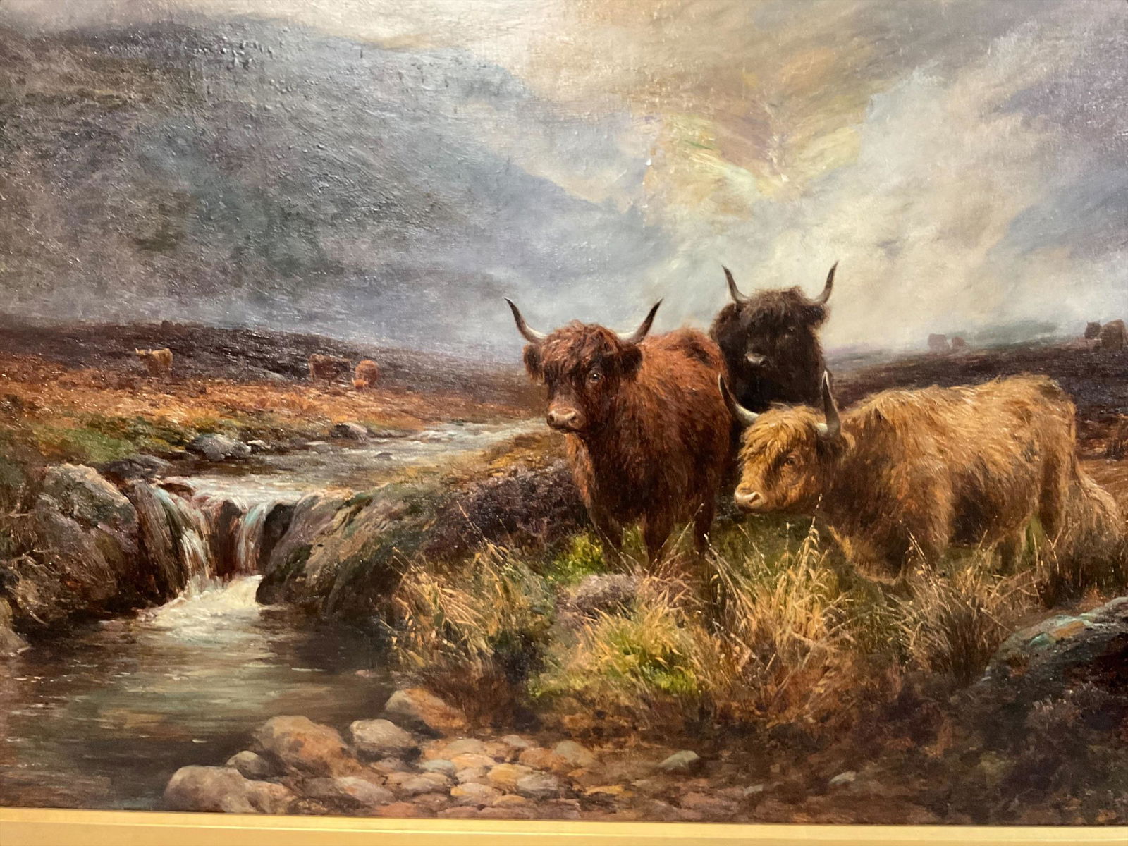 Ernest Walbourn (British, 1872 - 1927) Highland Cattle in a Scottish Glen Oil on Canvas (1 of 10)