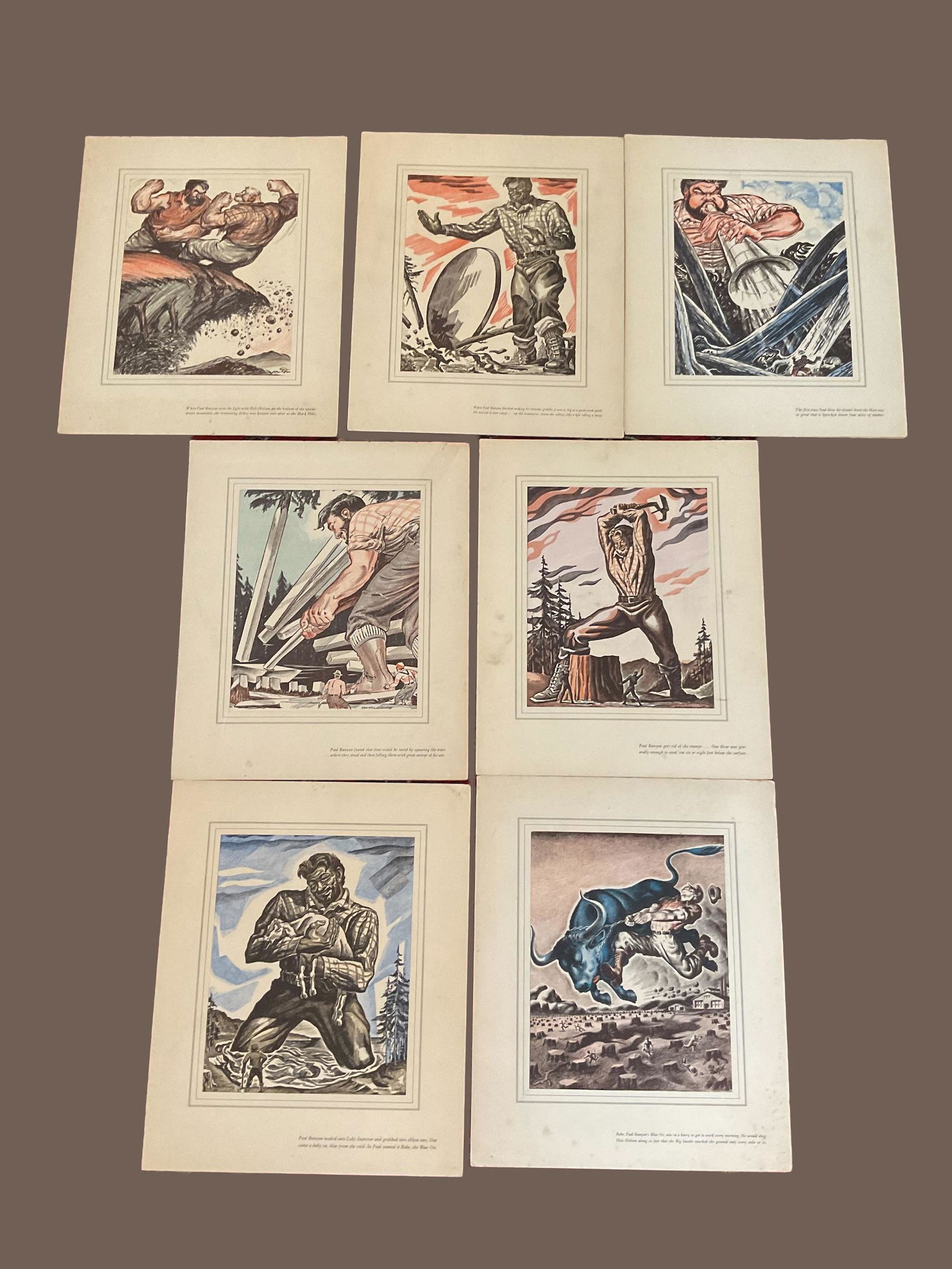 Paul Bunyan Advertising Promotion Set of 7 (1 of 9)