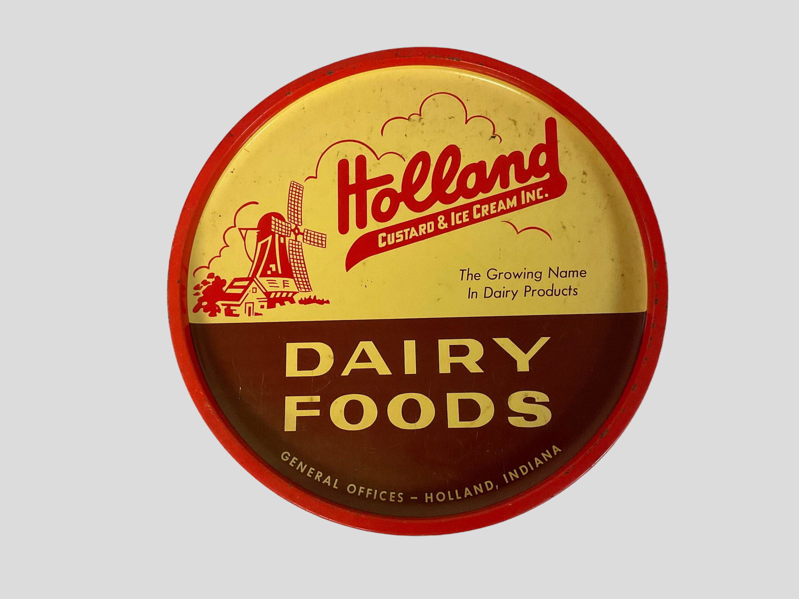 Holland Custard & Ice Cream Metal Serving Tray (1 of 3)