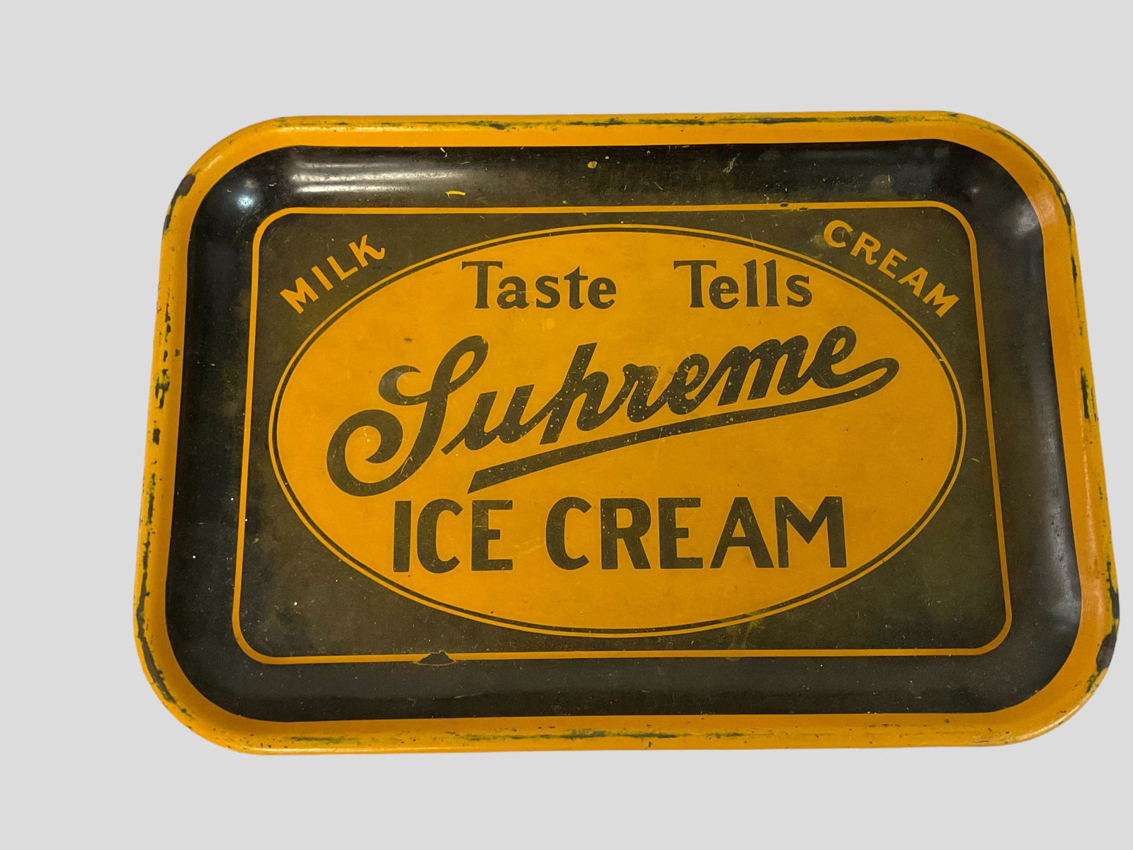 Supreme Ice Cream Metal Serving Tray "Taste Tells" (1 of 3)