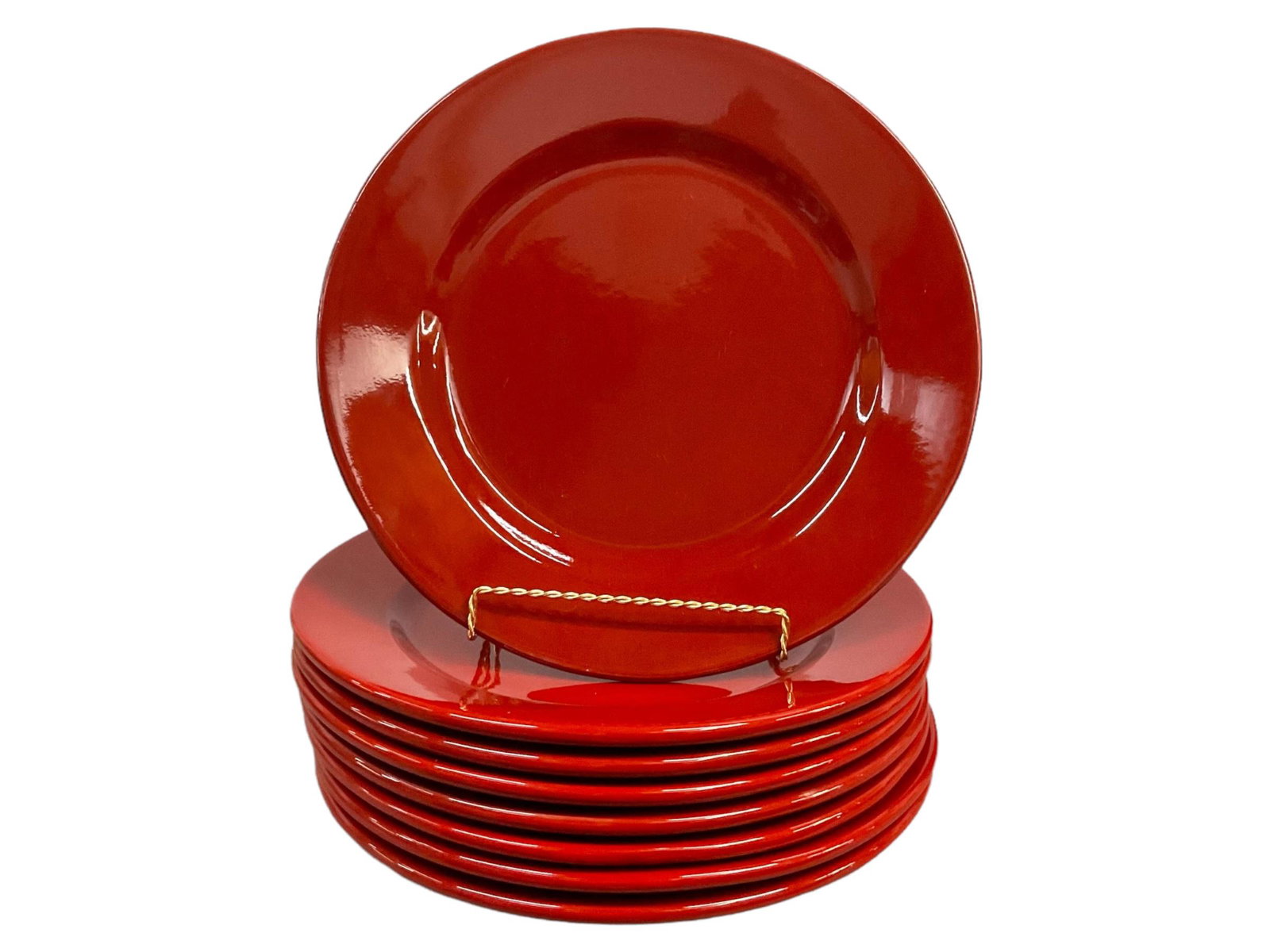 Set of 8 Plates Chargers Made in Italy for Neiman Marcus: Set of 8 Plates Chargers Made in Italy for Neiman Marcus, Measures 12 1/2" diameter, Condition very good, see photographs