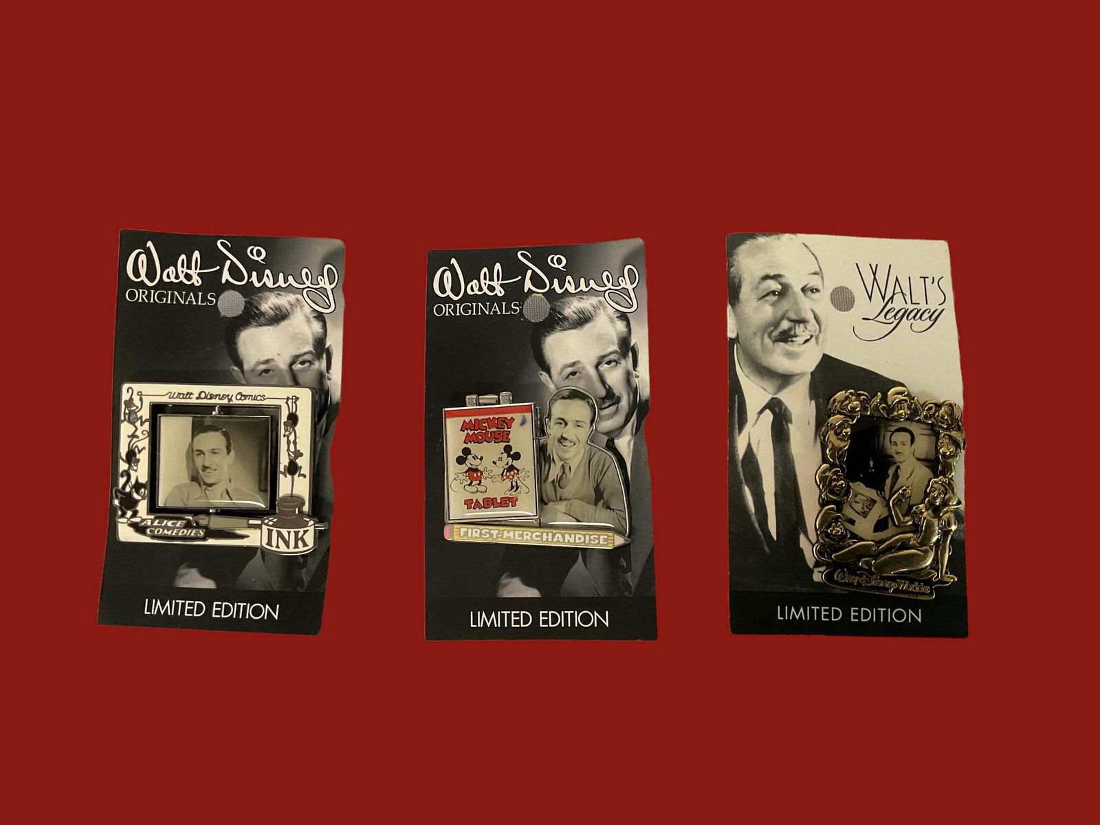 Collection of 3 Walt Disney Limited Edition Trading Pins (1 of 5)