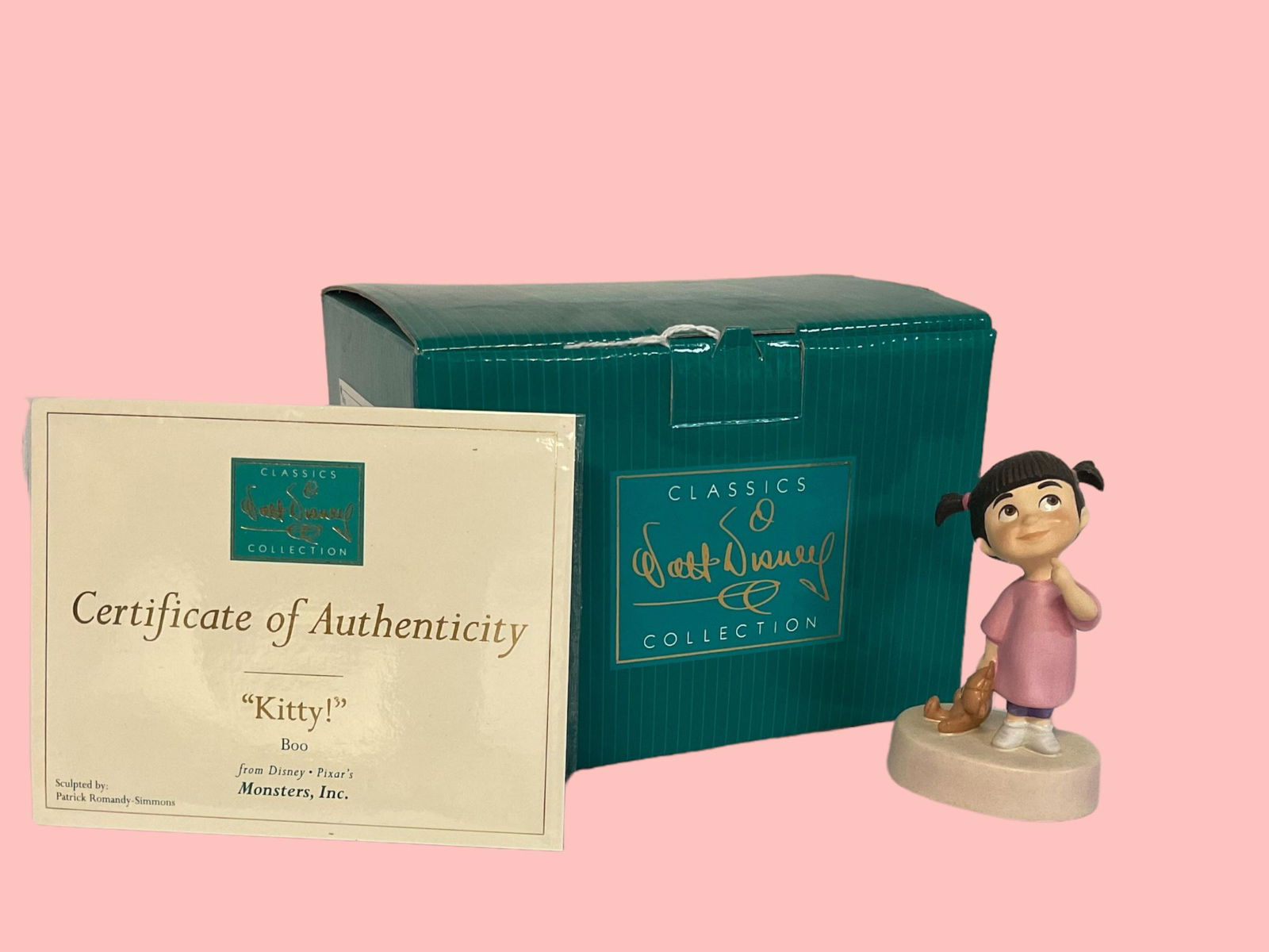 Walt Disney Classics Collection Kitty! Boo from Disney's Pixar's Monsters, Inc. with COA and Box (1 of 8)